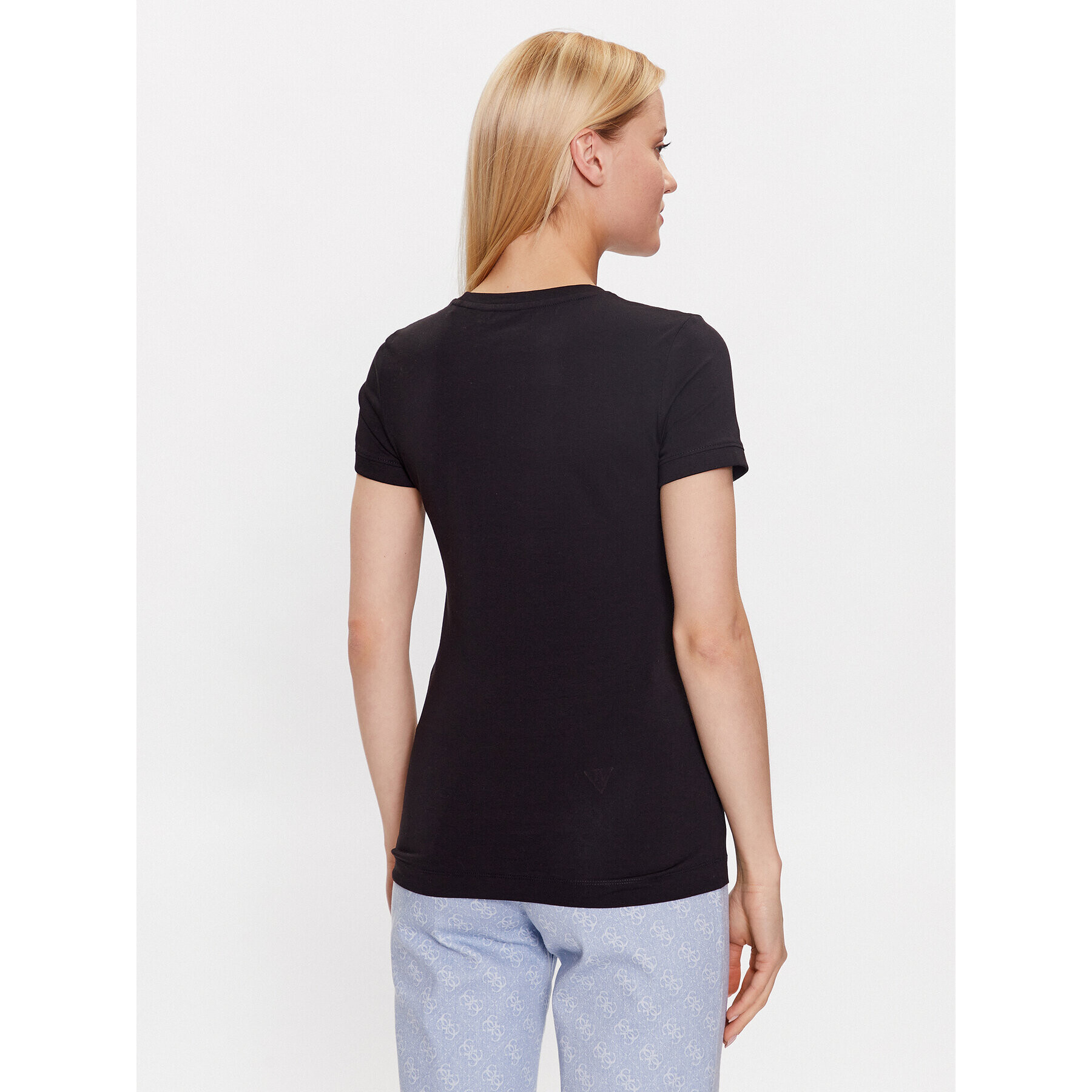 Guess T-Shirt W2YI44 J1314 Černá Slim Fit - Pepit.cz