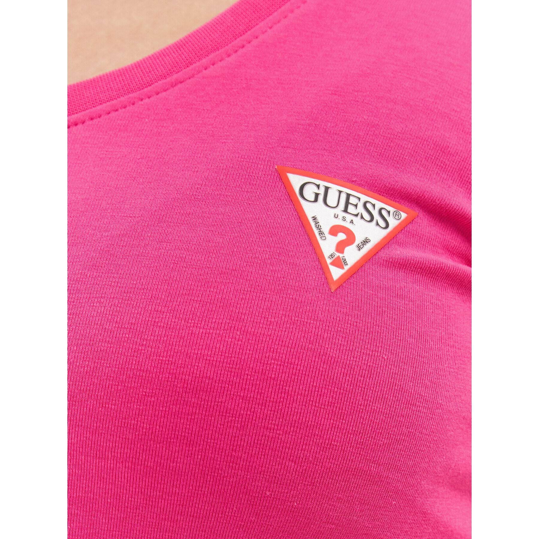 Guess T-Shirt W2YI45 J1314 Růžová Slim Fit - Pepit.cz