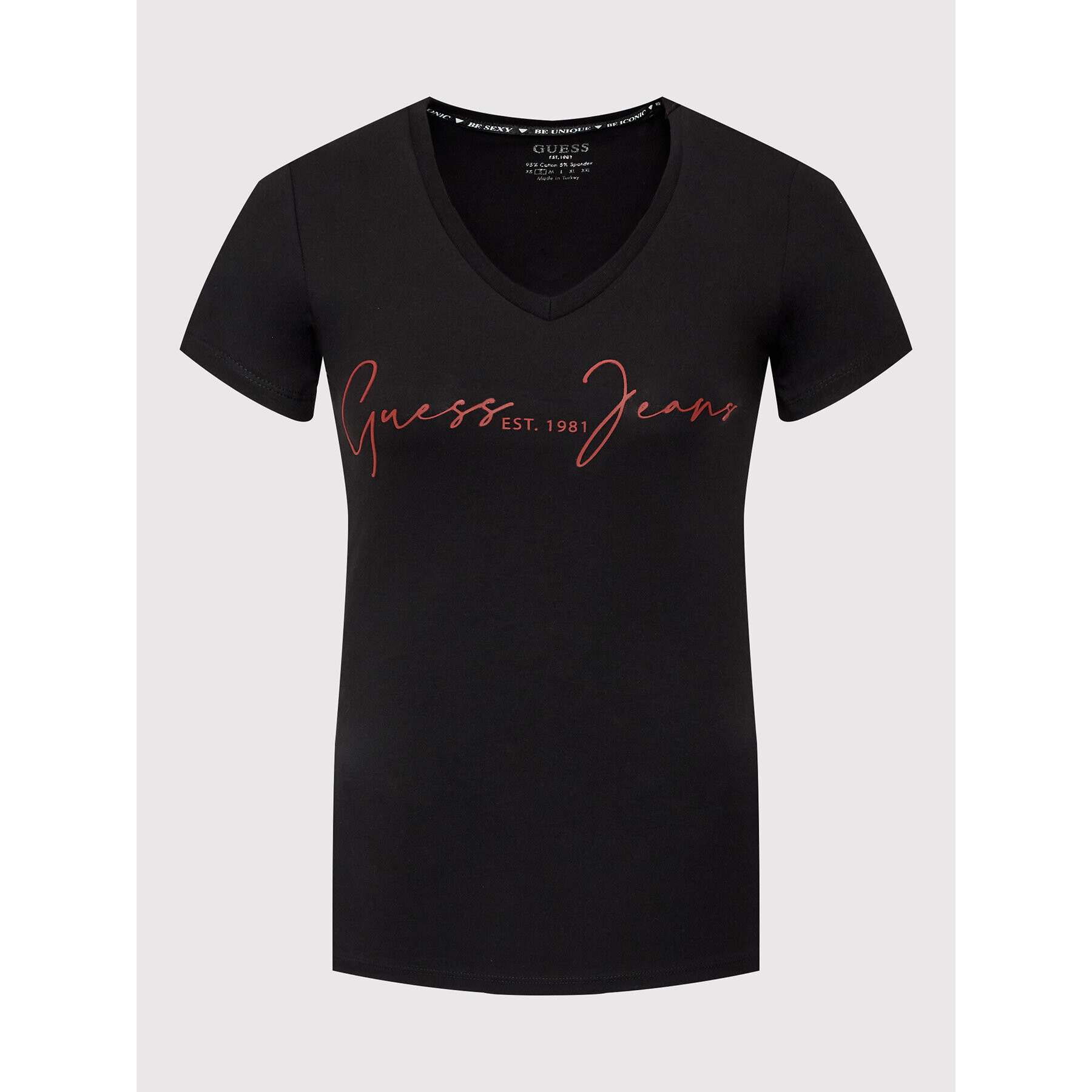 Guess T-Shirt W2YI55 J1311 Černá Slim Fit - Pepit.cz