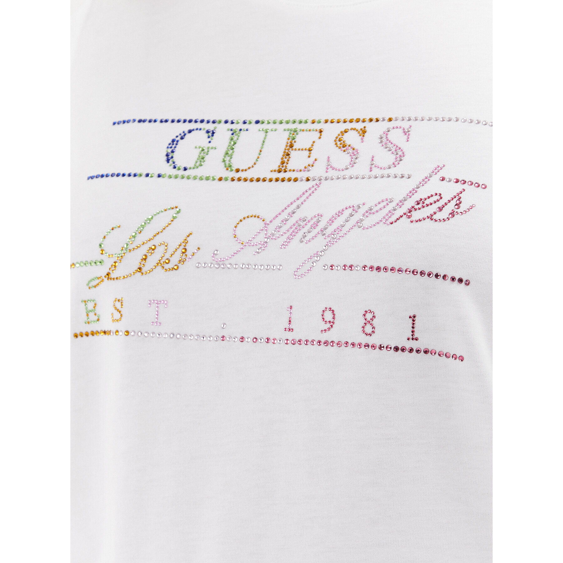 Guess T-Shirt W3BI44 I3Z14 Bílá Regular Fit - Pepit.cz