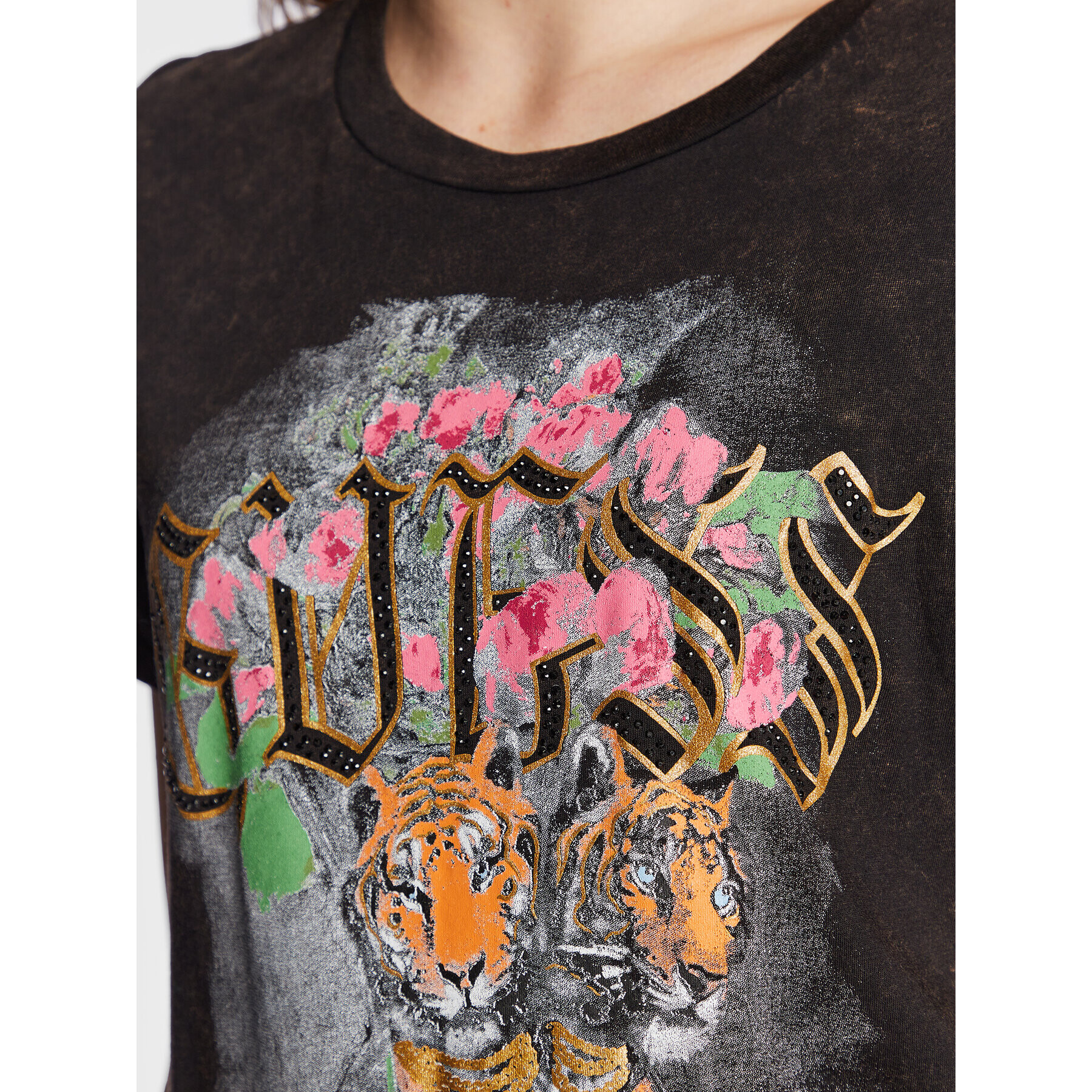 Guess T-Shirt W3RI02 K9SN1 Šedá Regular Fit - Pepit.cz