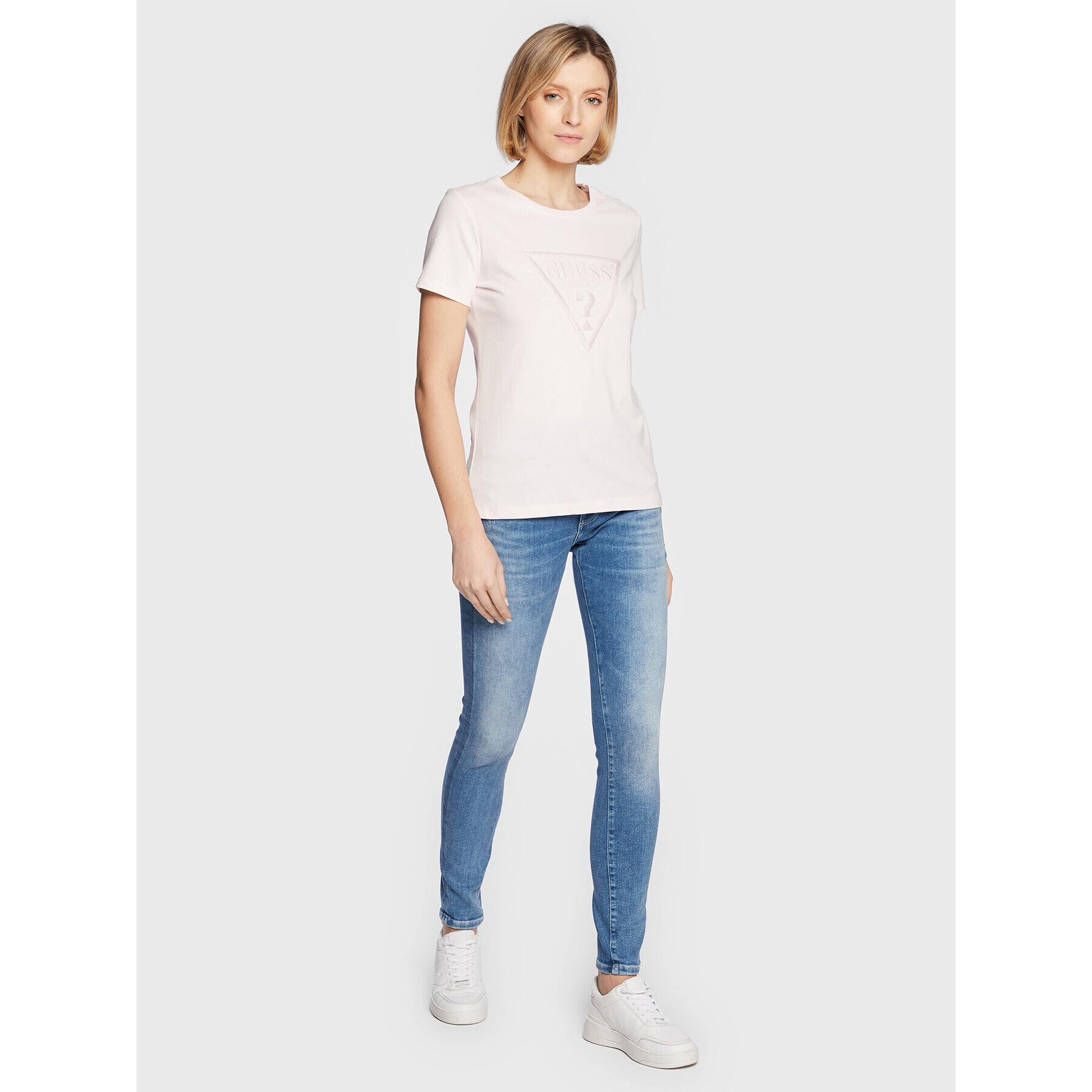 Guess T-Shirt W3RI19 I3Z14 Růžová Regular Fit - Pepit.cz