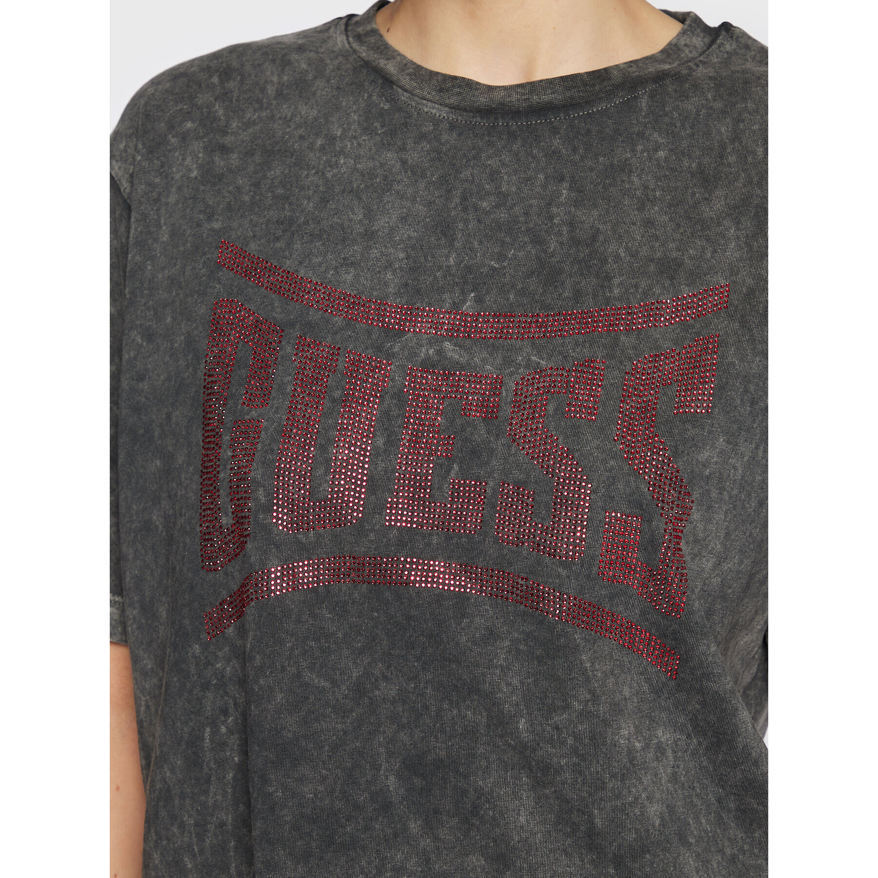 Guess T-Shirt W3RI23 K8FQ0 Šedá Regular Fit - Pepit.cz