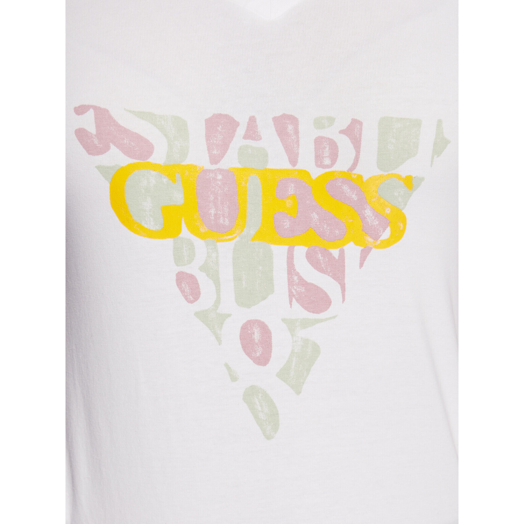 Guess T-Shirt W3RI59 J1314 Bílá Slim Fit - Pepit.cz