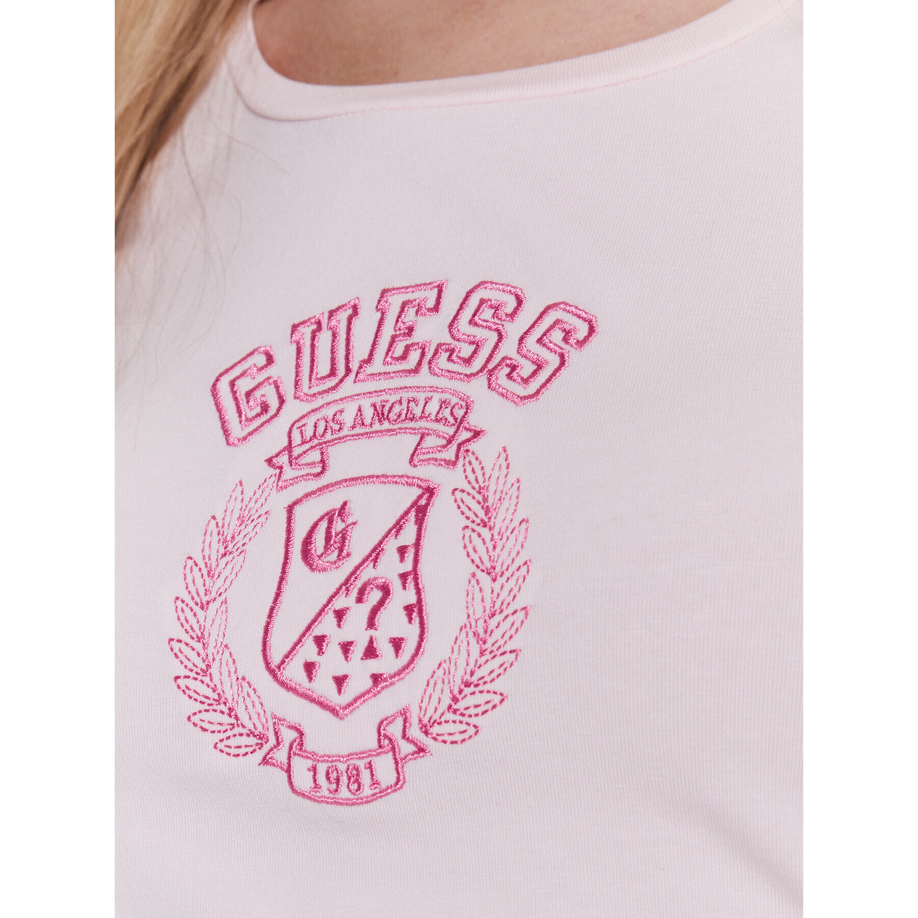 Guess T-Shirt W3RI60 J1314 Růžová Regular Fit - Pepit.cz