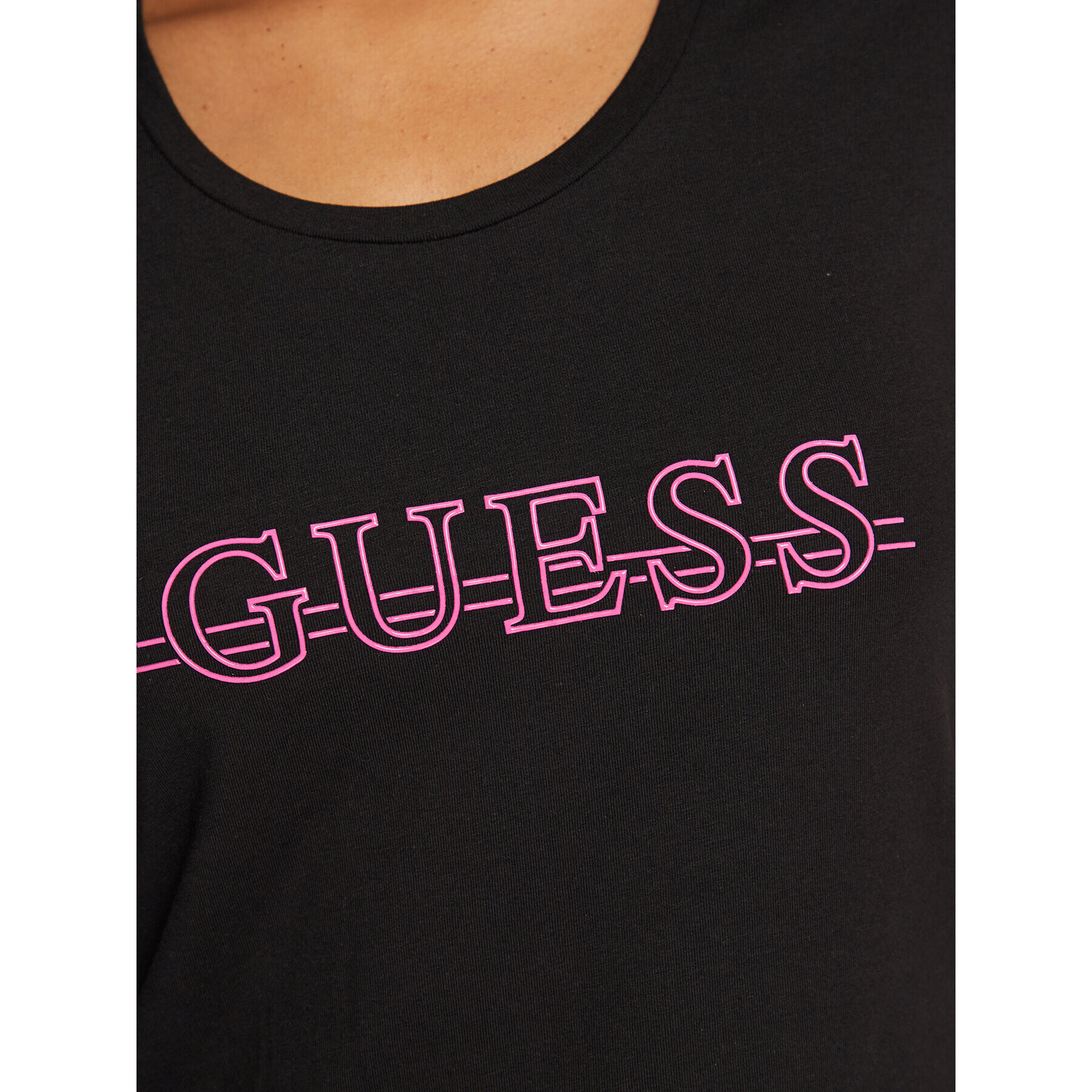 Guess T-Shirt W3RI61 J1314 Černá Slim Fit - Pepit.cz