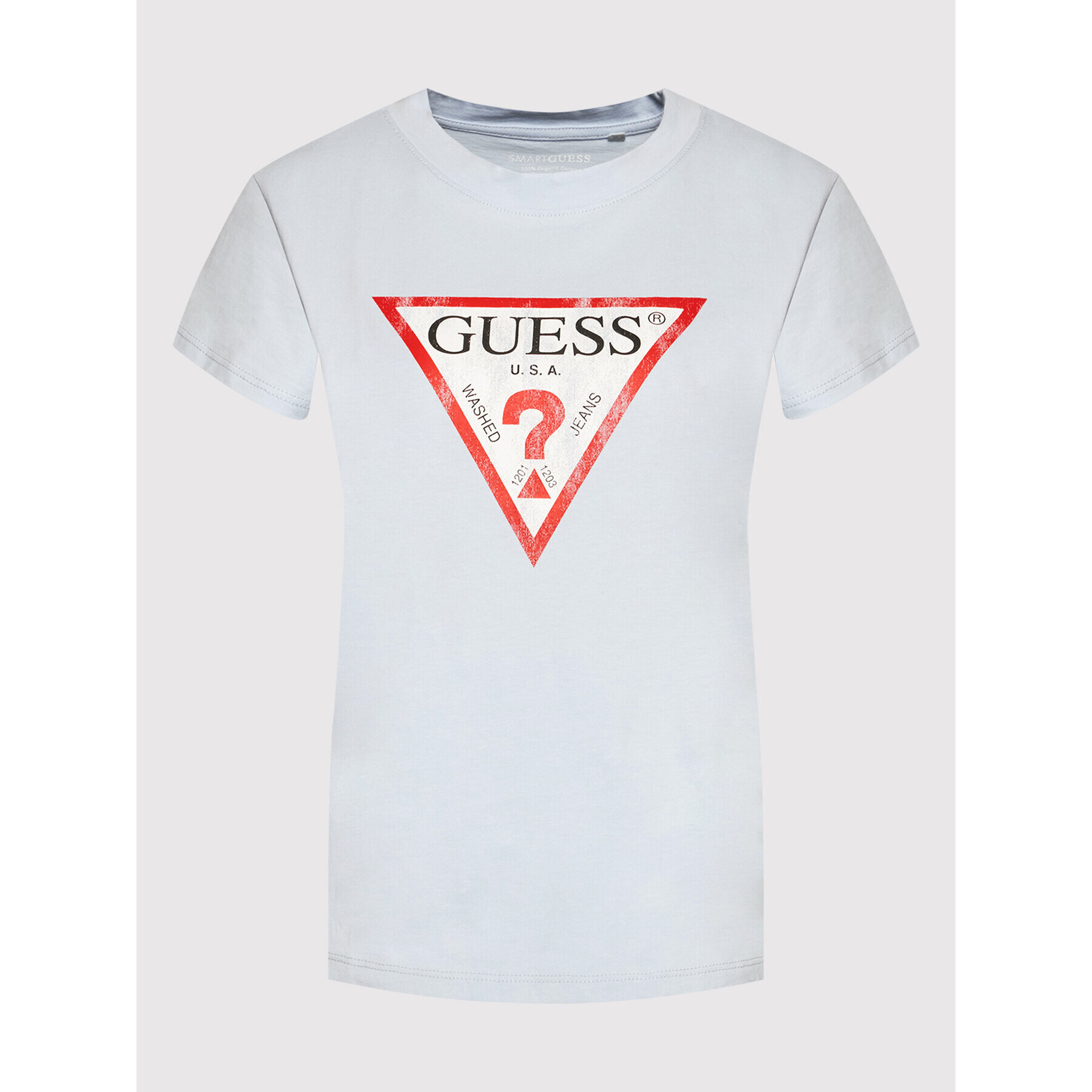 Guess T-Shirt W93I0R R9I60 Modrá Regular Fit - Pepit.cz