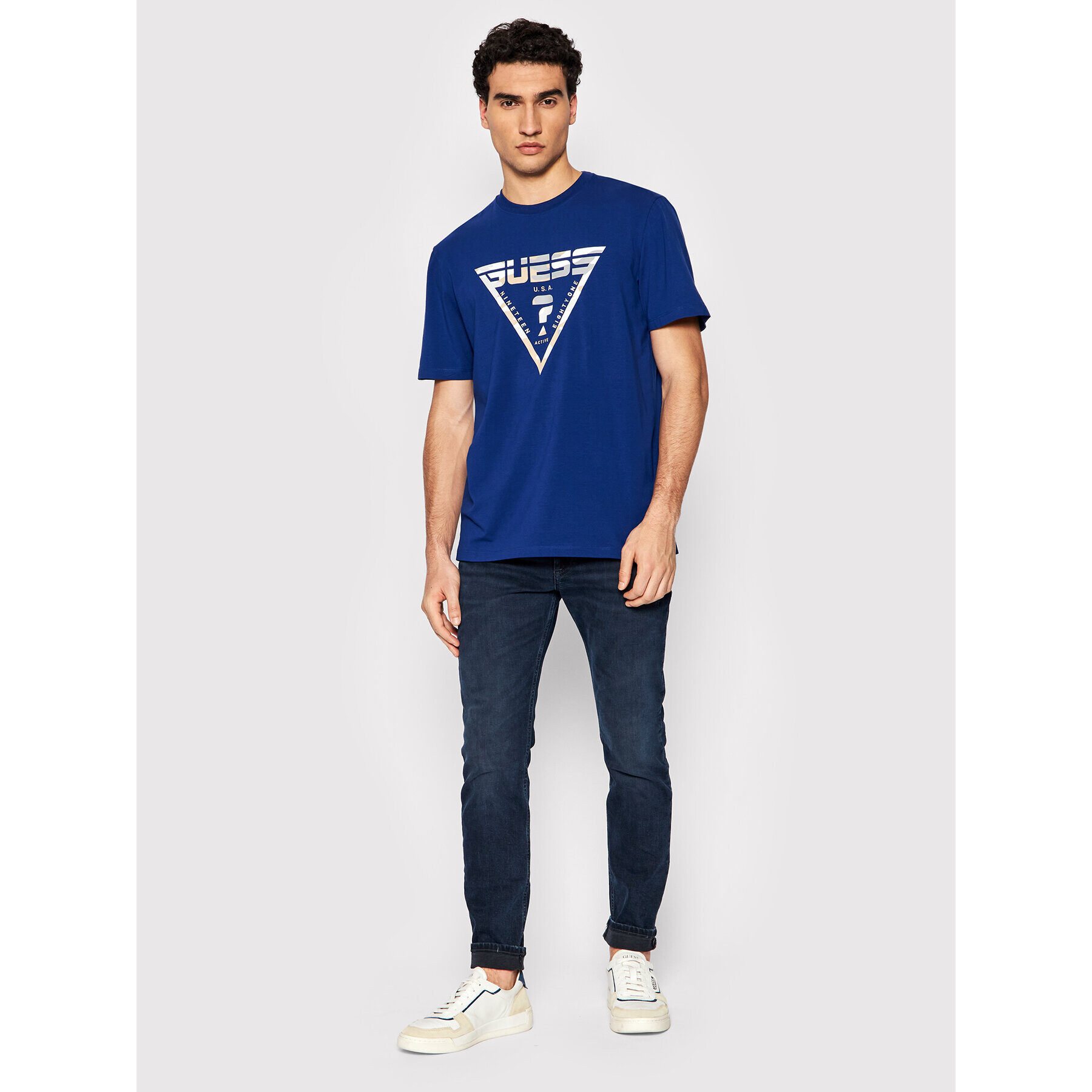 Guess T-Shirt Z2GI03 J1311 Tmavomodrá Regular Fit - Pepit.cz