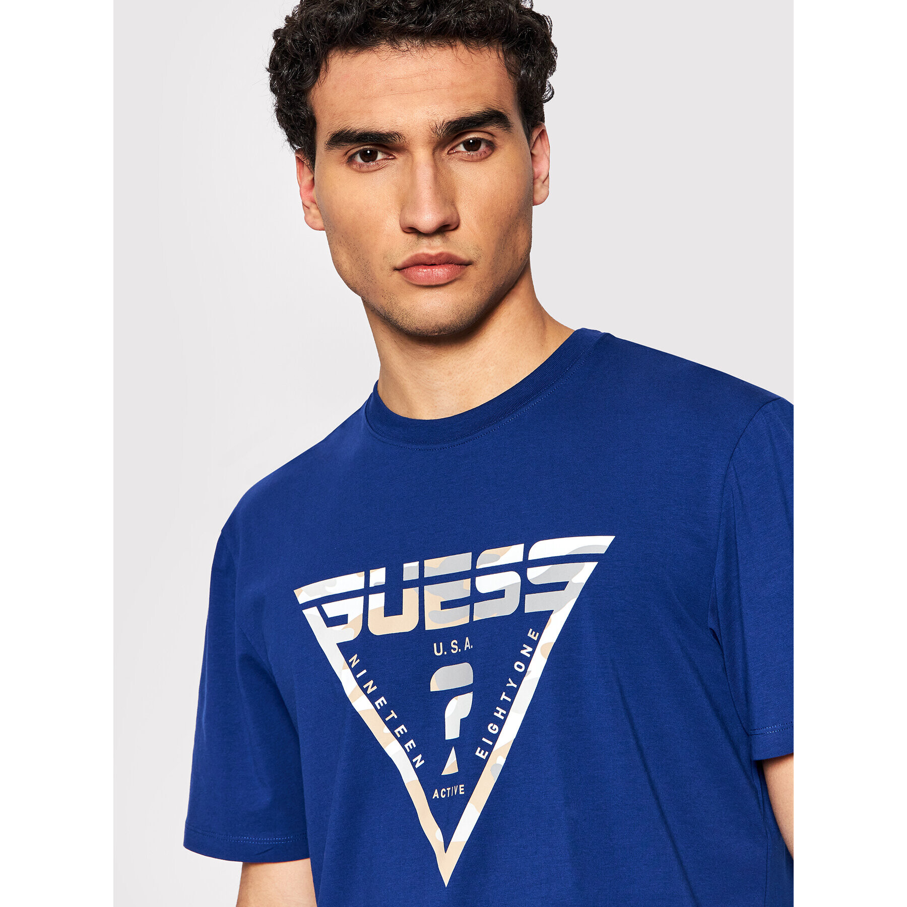 Guess T-Shirt Z2GI03 J1311 Tmavomodrá Regular Fit - Pepit.cz