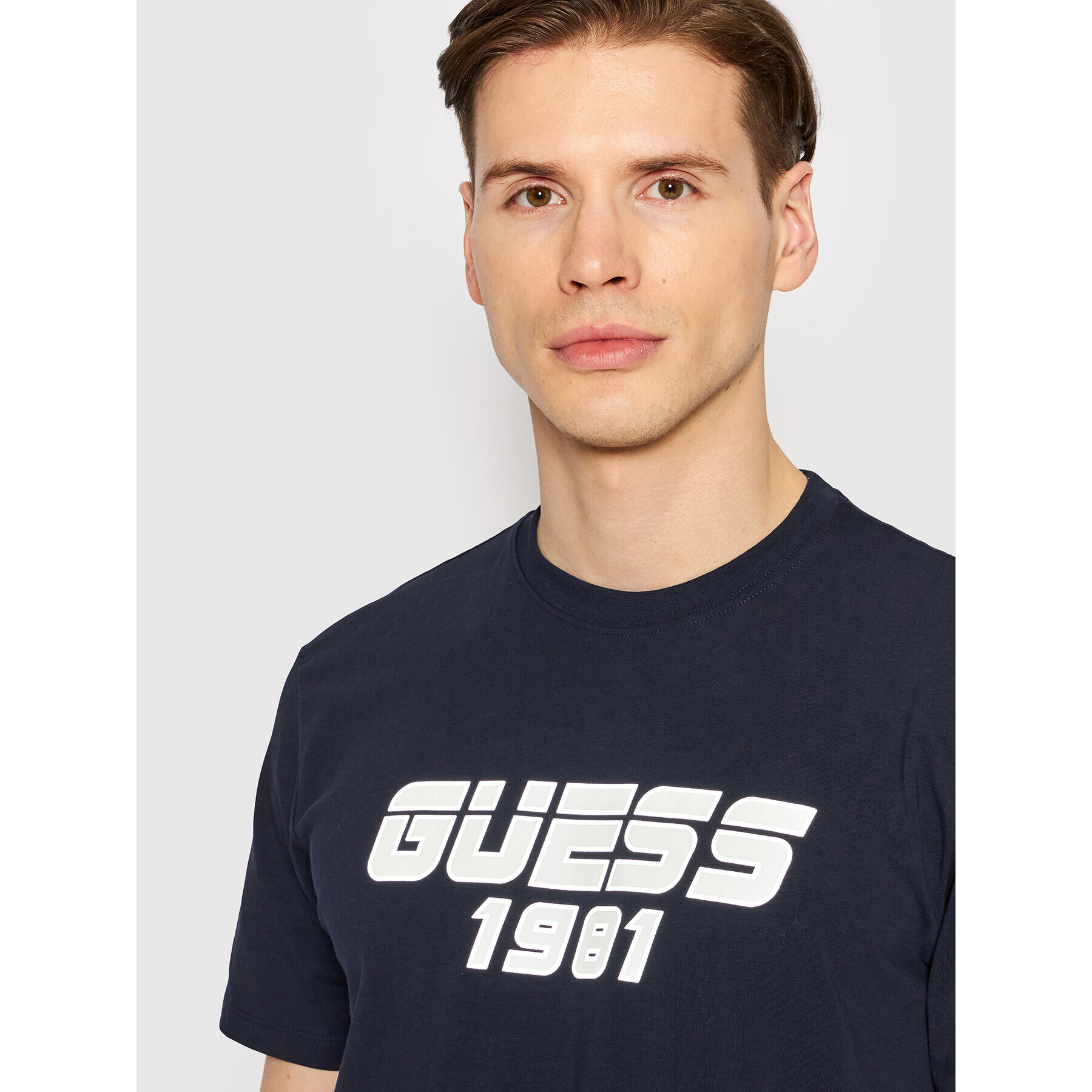 Guess T-Shirt Z2GI07 J1311 Tmavomodrá Regular Fit - Pepit.cz