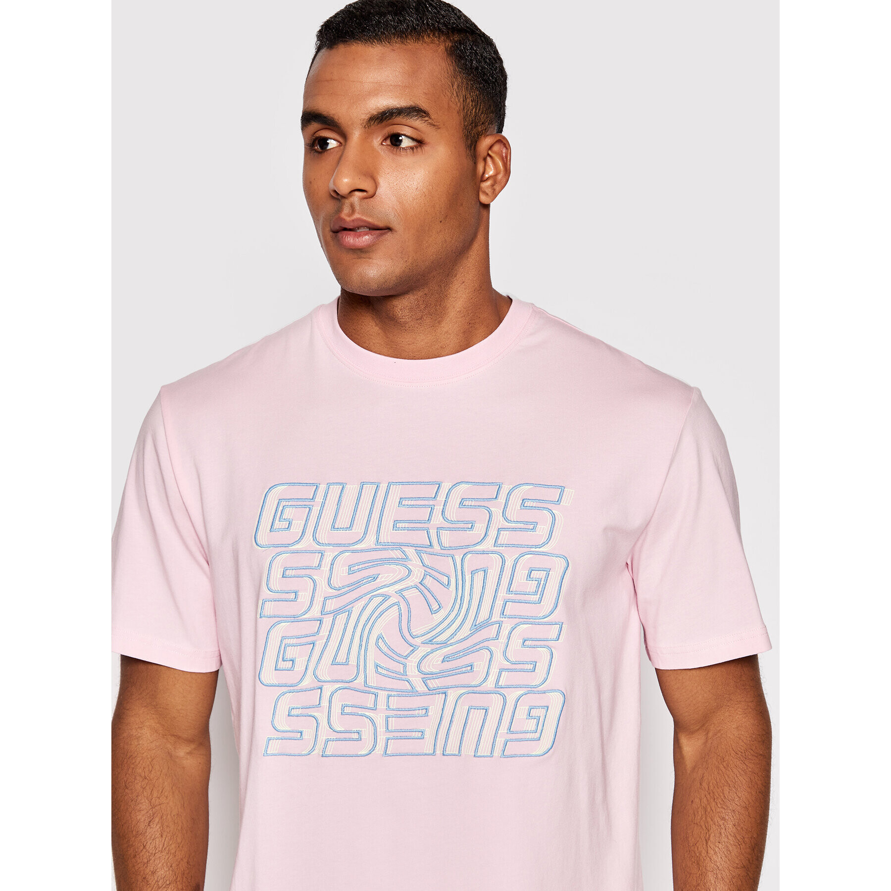 Guess T-Shirt Z2YI00 J1311 Růžová Regular Fit - Pepit.cz