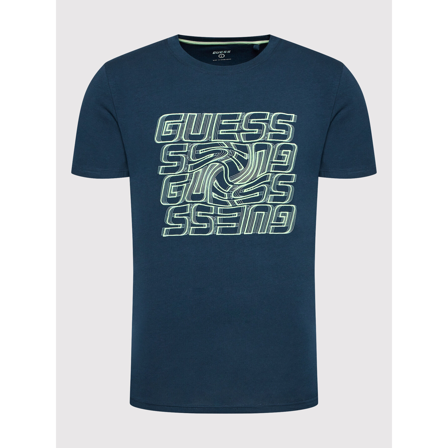 Guess T-Shirt Z2YI00 J1311 Tmavomodrá Regular Fit - Pepit.cz