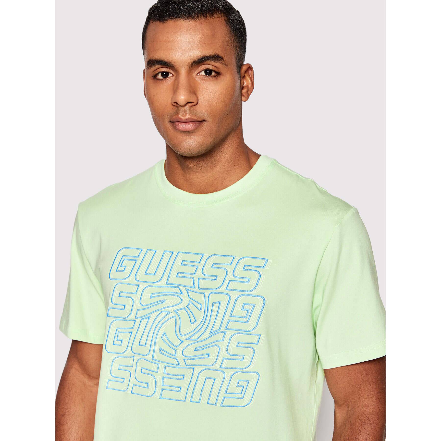 Guess T-Shirt Z2YI00 J1311 Zelená Regular Fit - Pepit.cz