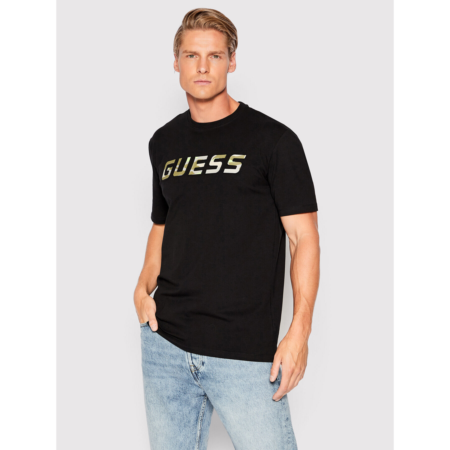 Guess T-Shirt Z2YI09 J1311 Černá Regular Fit - Pepit.cz