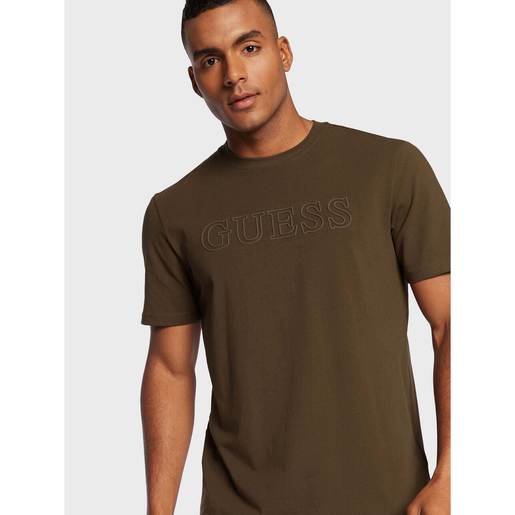 Guess T-Shirt Z2YI11 J1311 Hnědá Regular Fit - Pepit.cz