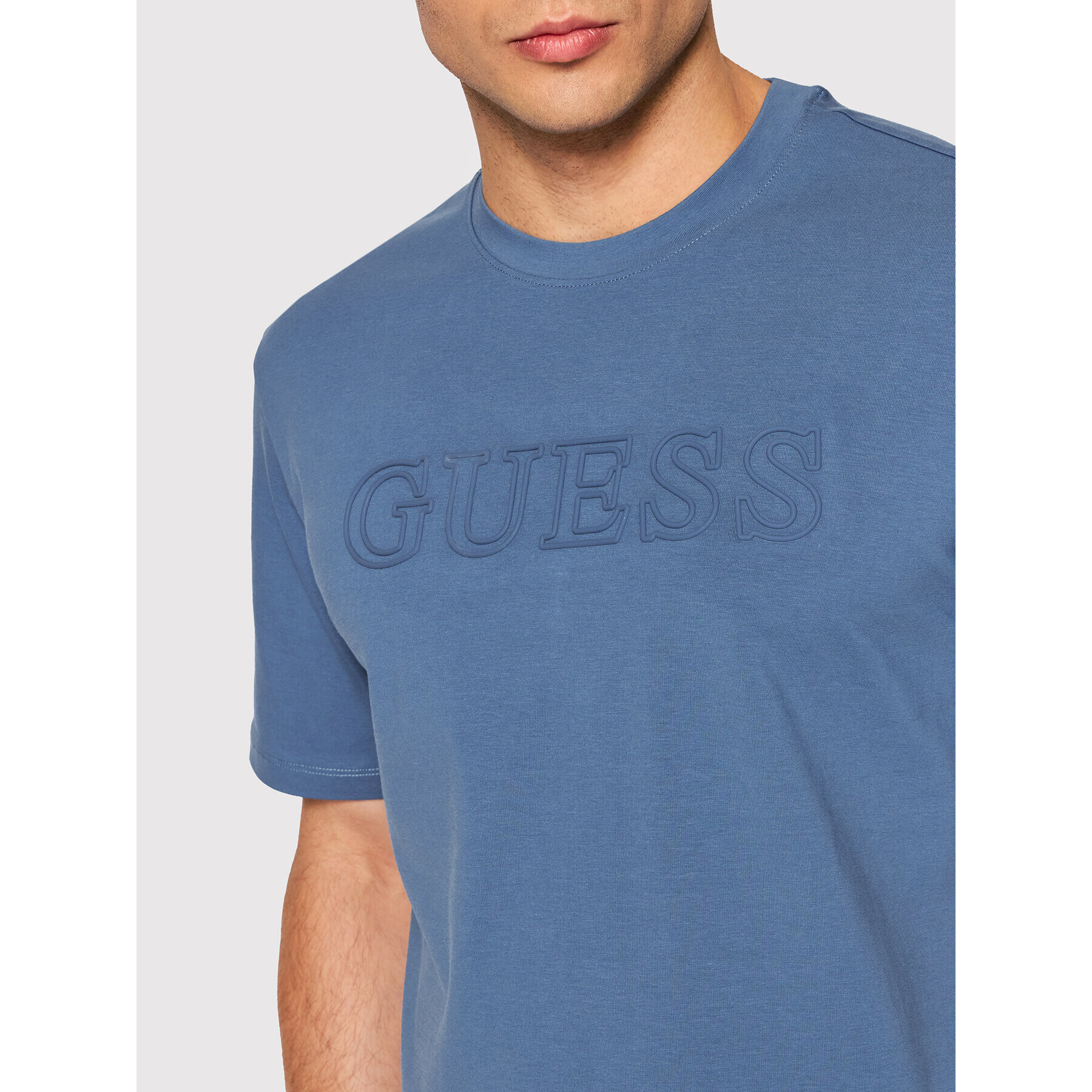 Guess T-Shirt Z2YI11 J1311 Modrá Regular Fit - Pepit.cz