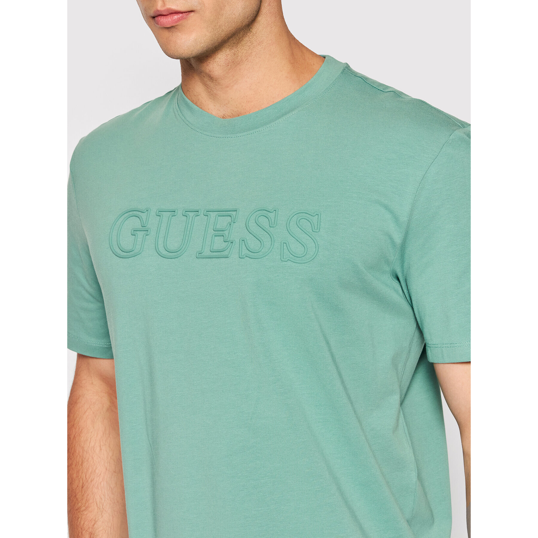 Guess T-Shirt Z2YI11 J1311 Zelená Regular Fit - Pepit.cz