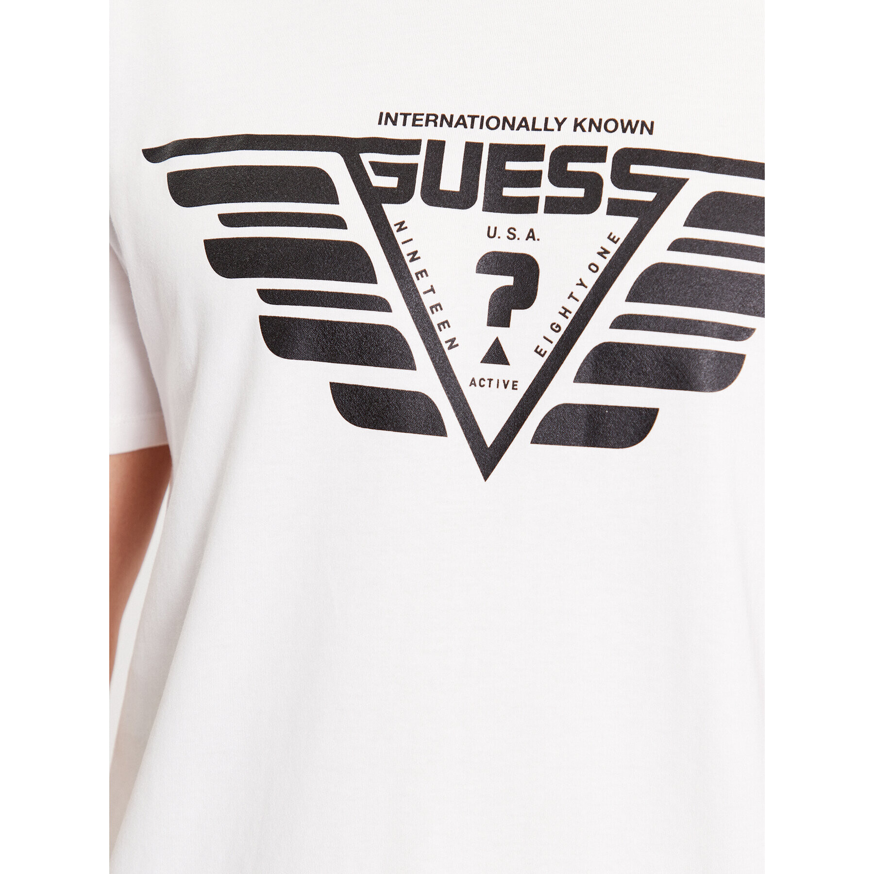 Guess T-Shirt Z3BI01 I3Z14 Écru Regular Fit - Pepit.cz