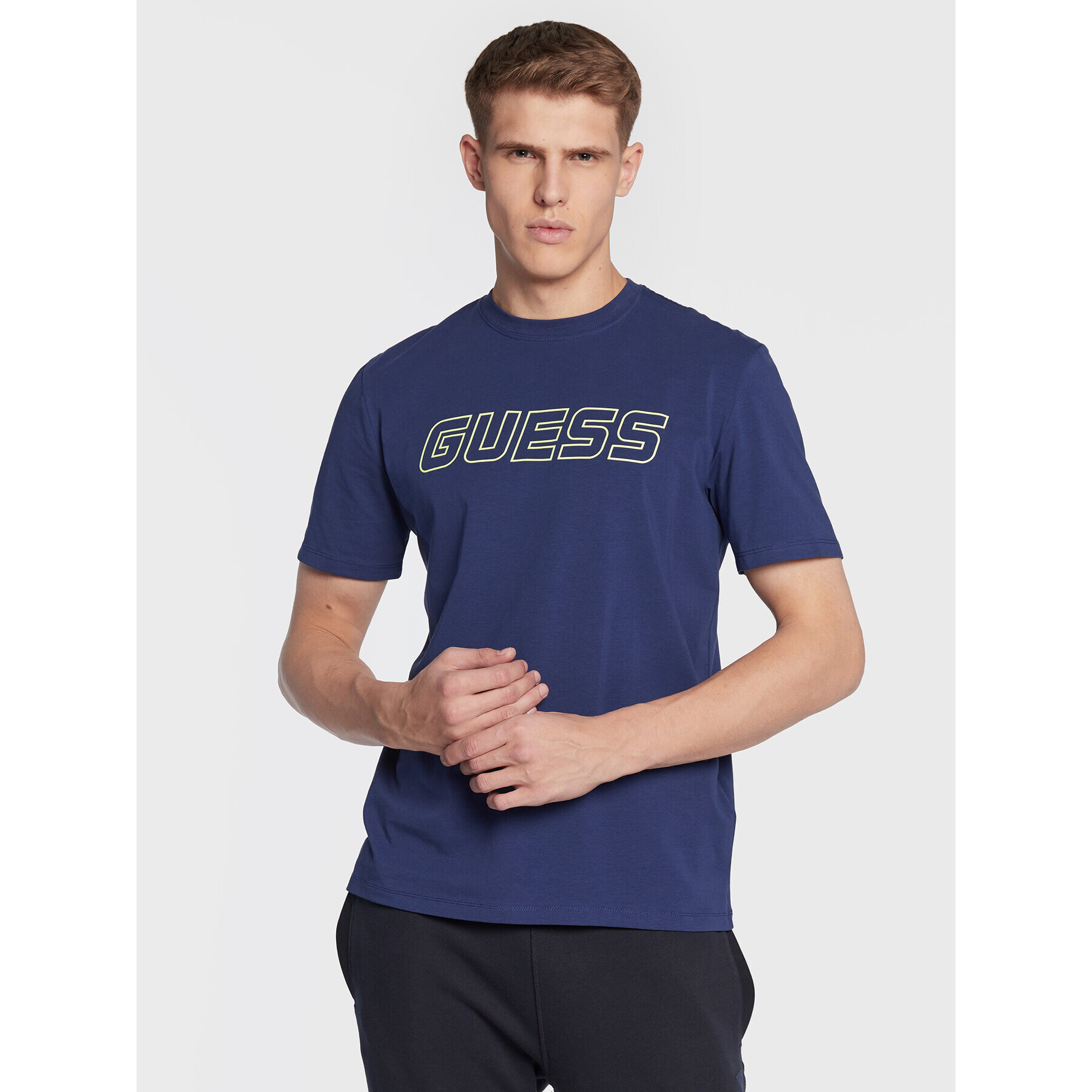 Guess T-Shirt Z3RI03 J1314 Tmavomodrá Regular Fit - Pepit.cz