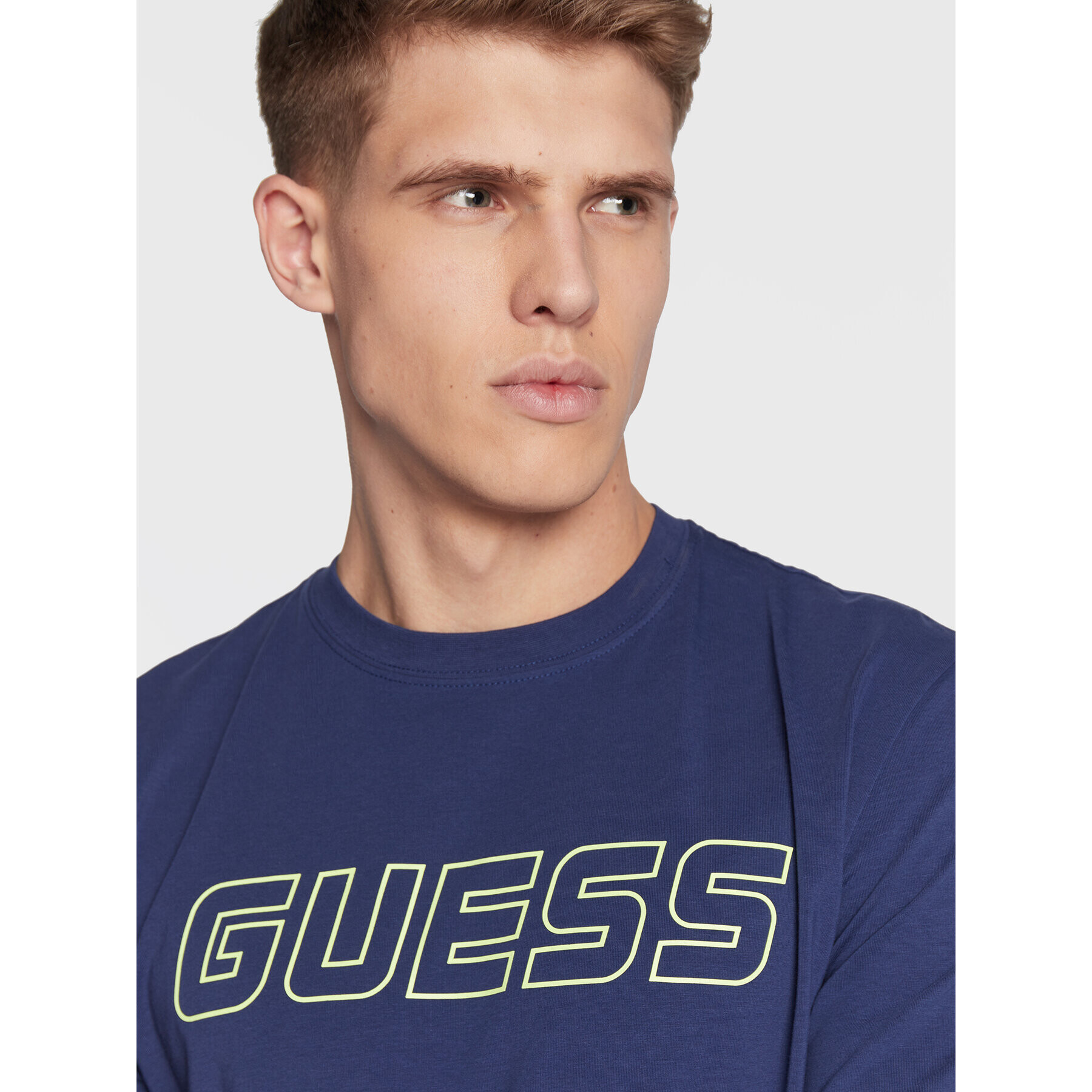 Guess T-Shirt Z3RI03 J1314 Tmavomodrá Regular Fit - Pepit.cz