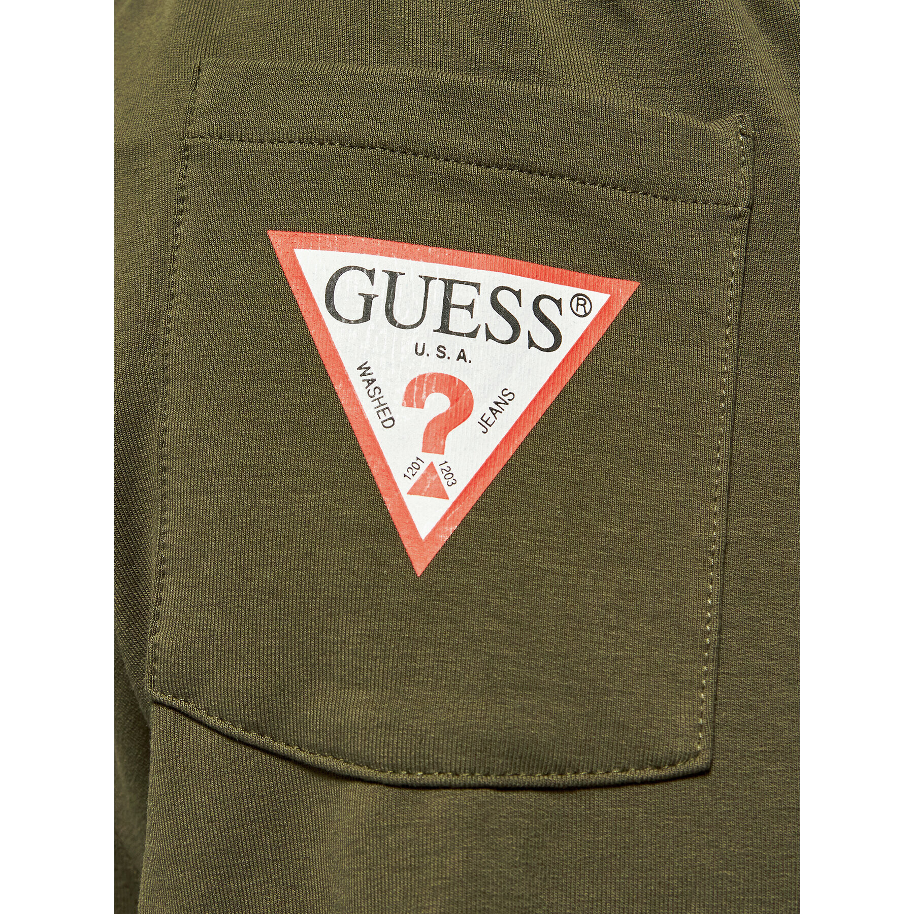 Guess Teplákové kalhoty Adam M1RB37 K6ZS1 Zelená Slim Fit - Pepit.cz