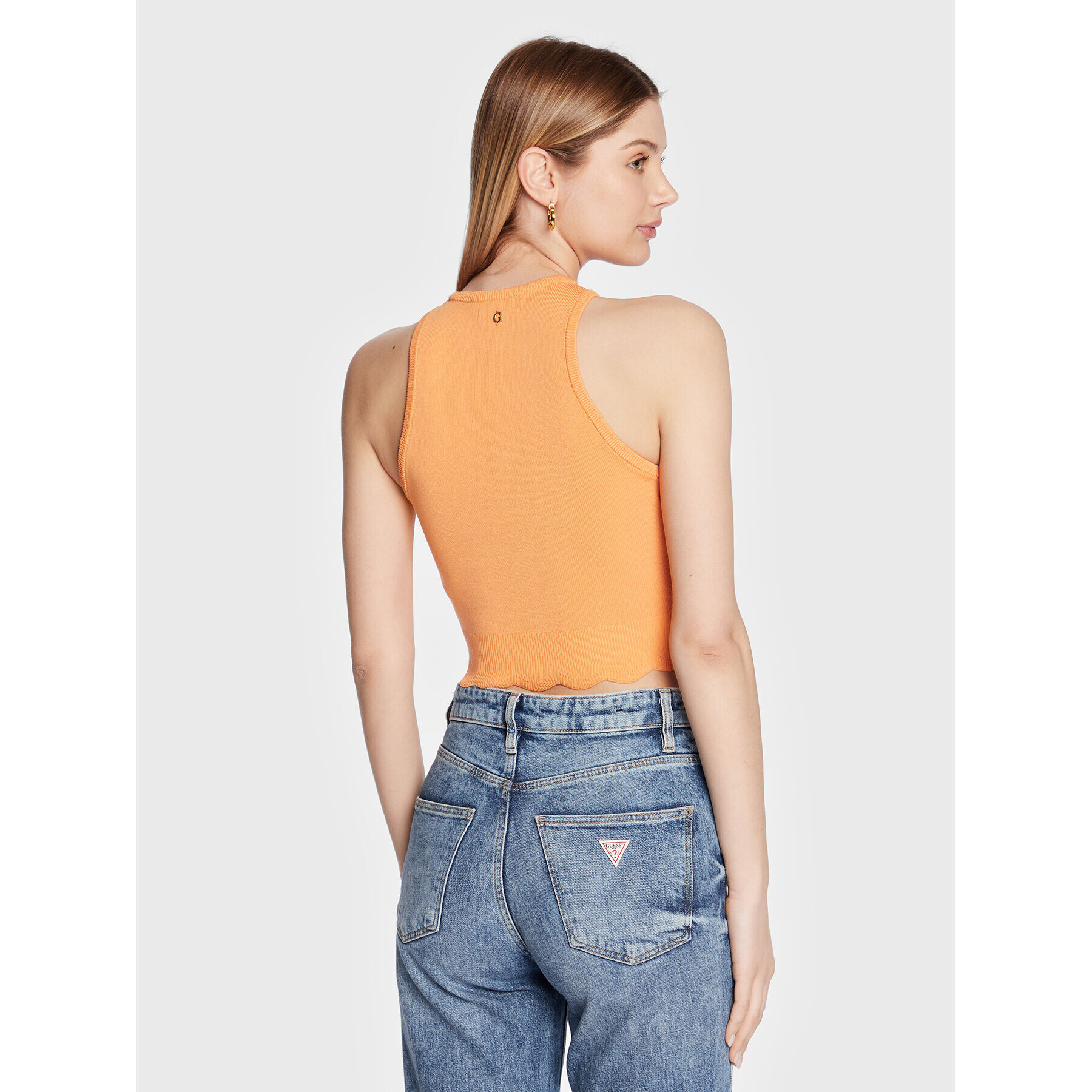 Guess Top Ada W3GZ00 Z2Z80 Oranžová Regular Fit - Pepit.cz