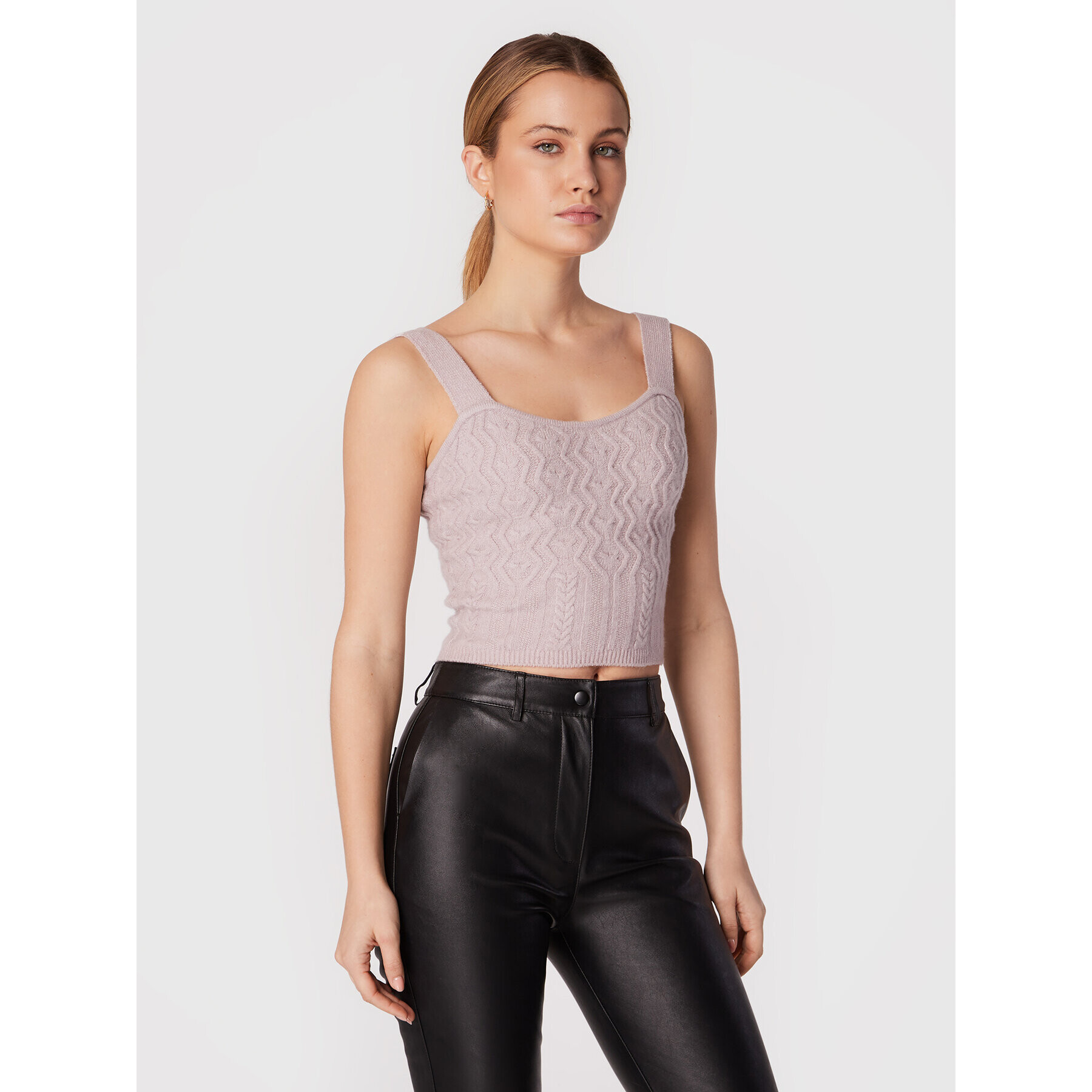 Guess Top Blaire W2BR59 Z2QA0 Růžová Slim Fit - Pepit.cz