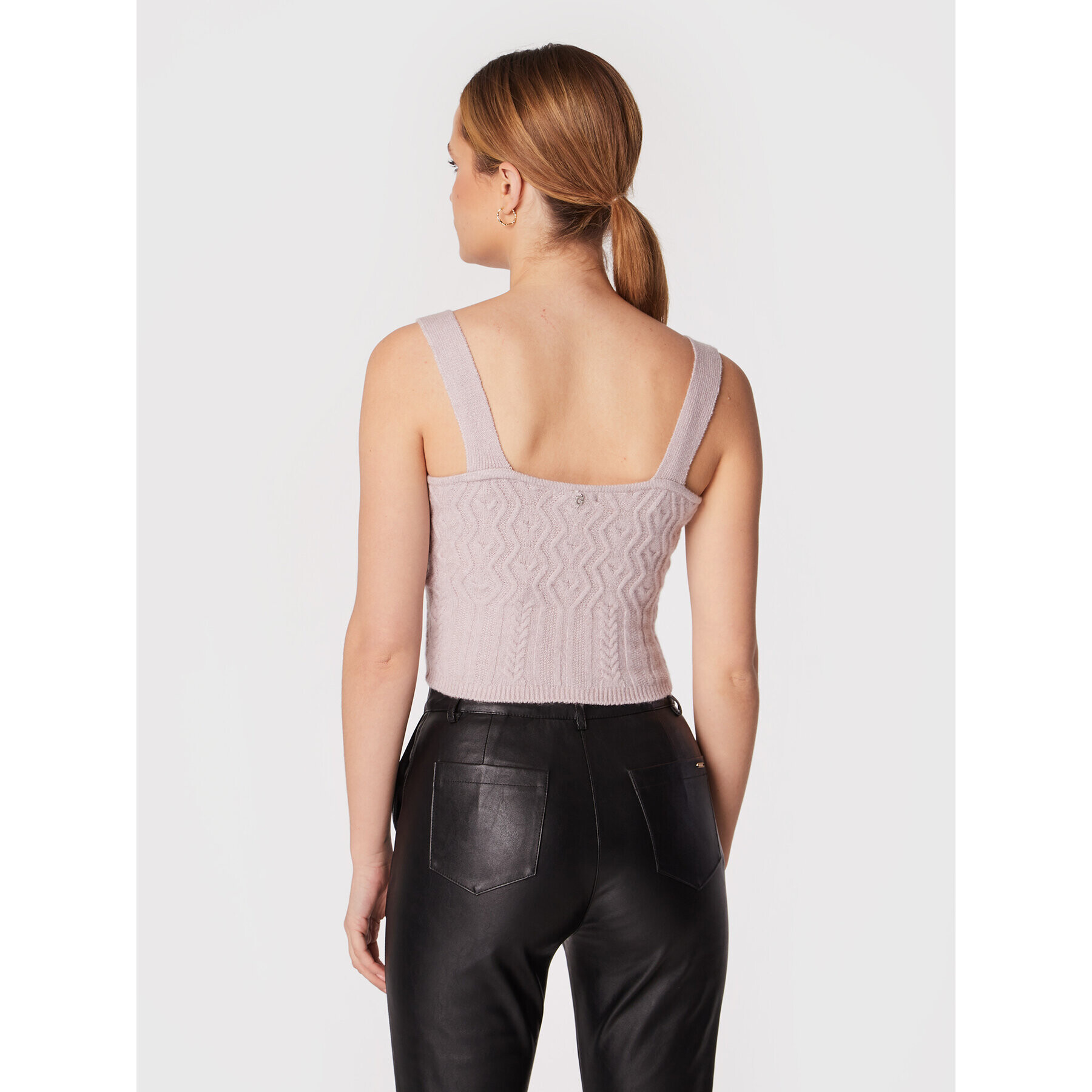 Guess Top Blaire W2BR59 Z2QA0 Růžová Slim Fit - Pepit.cz