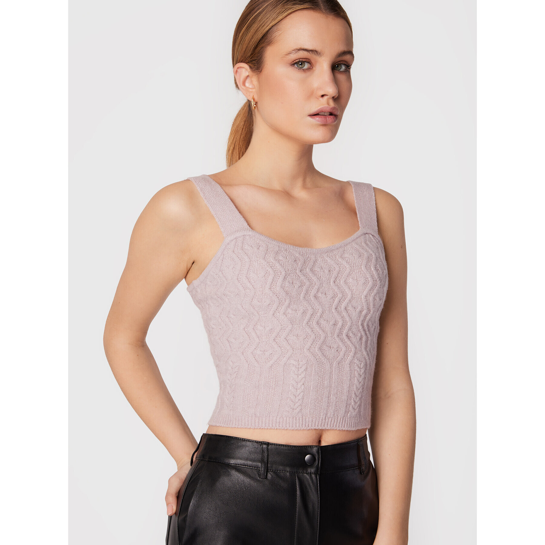 Guess Top Blaire W2BR59 Z2QA0 Růžová Slim Fit - Pepit.cz