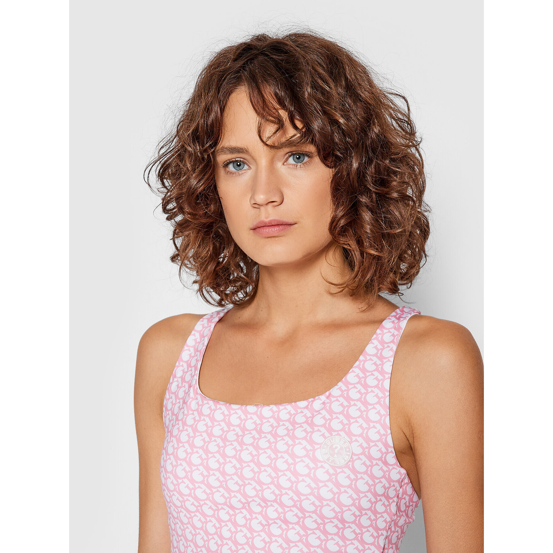 Guess Top Caitlin O1BA23 MC03W Růžová Regular Fit - Pepit.cz