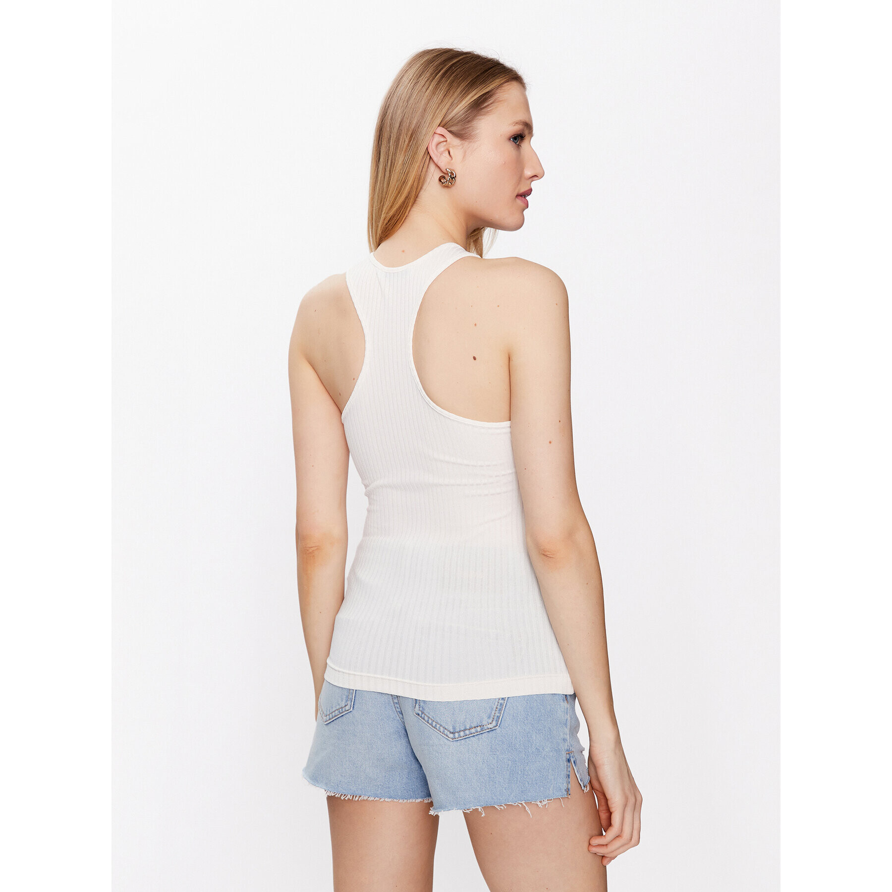 Guess Top Dionne W3GP22 KBPF0 Bílá Slim Fit - Pepit.cz