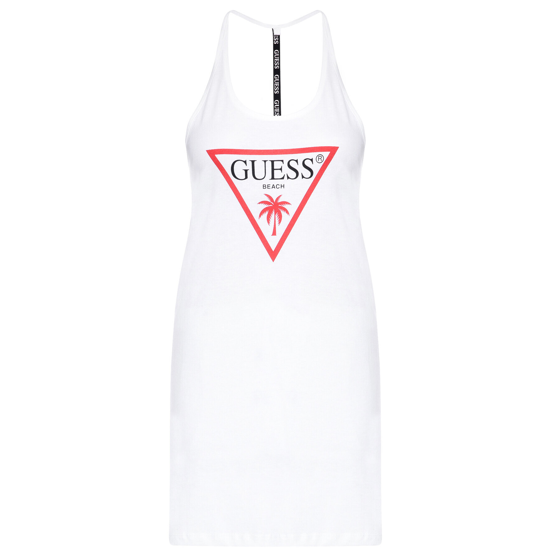 Guess Top E02I02 K8FY0 Bílá Regular Fit - Pepit.cz