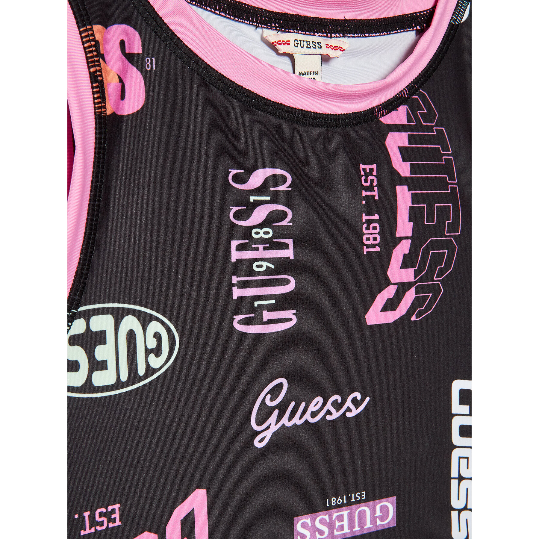 Guess Top J3RI02 MC01P Černá Slim Fit - Pepit.cz