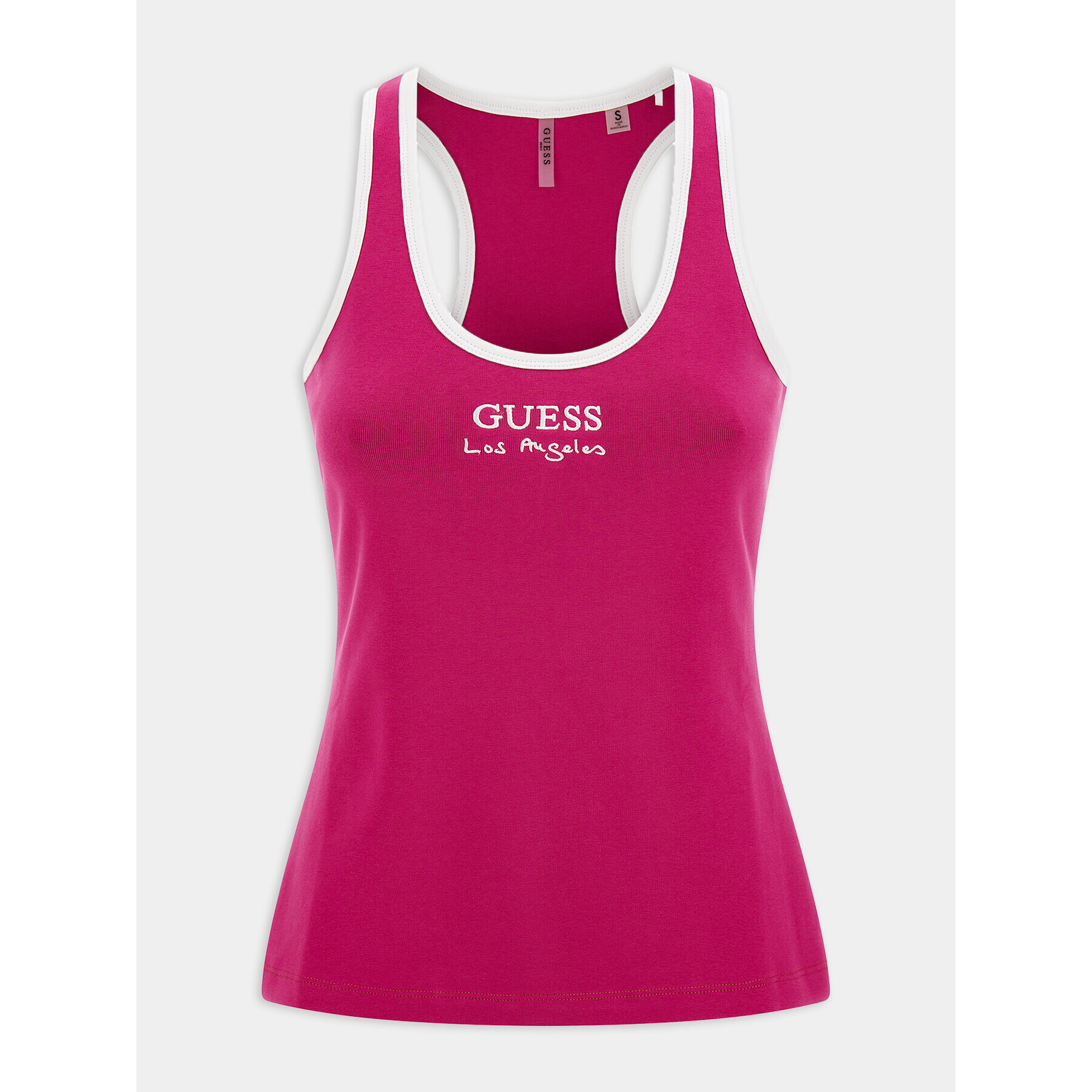 Guess Top Sporty E3GP05 KBP41 Růžová Slim Fit - Pepit.cz