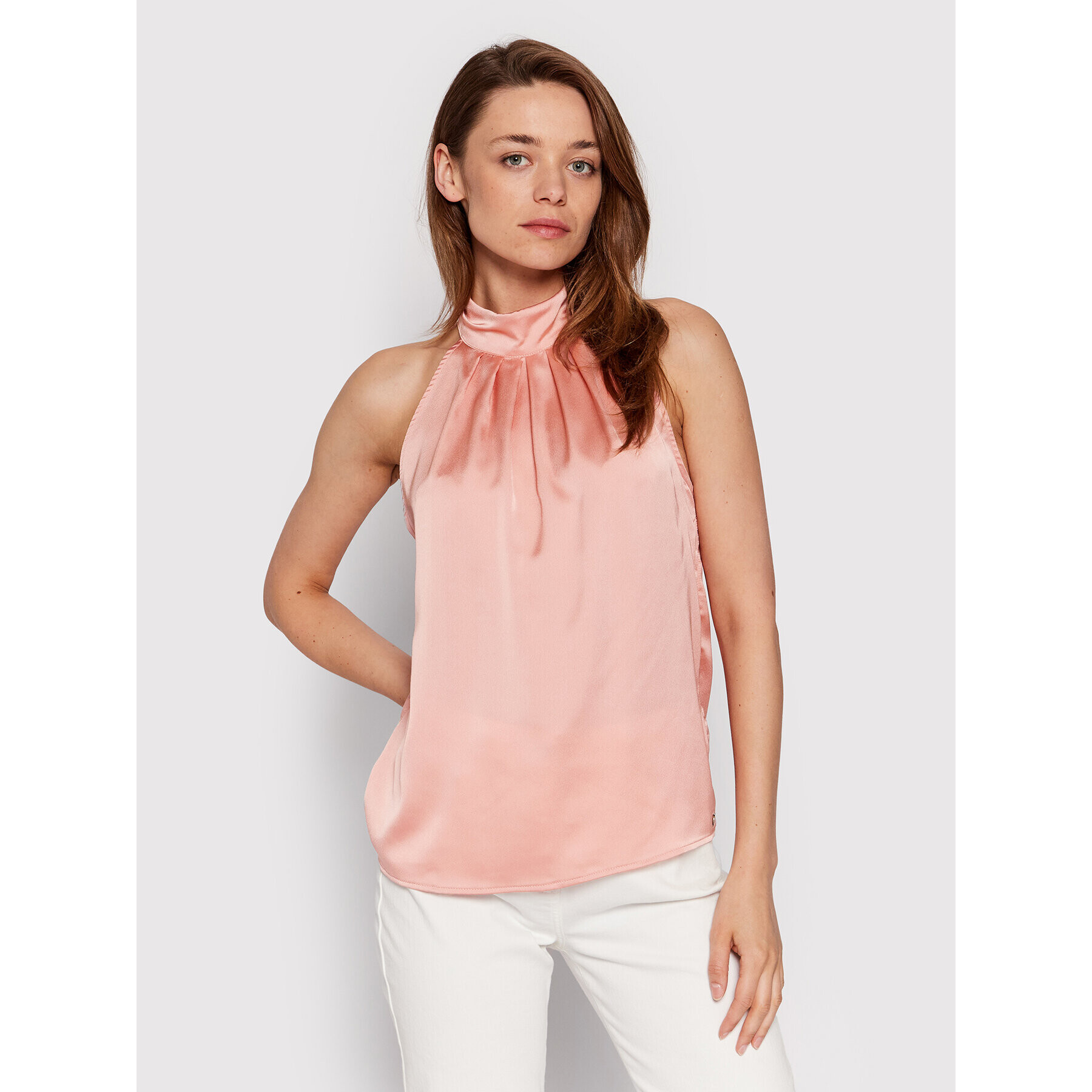 Guess Top W2YH43 WD8G2 Růžová Regular Fit - Pepit.cz