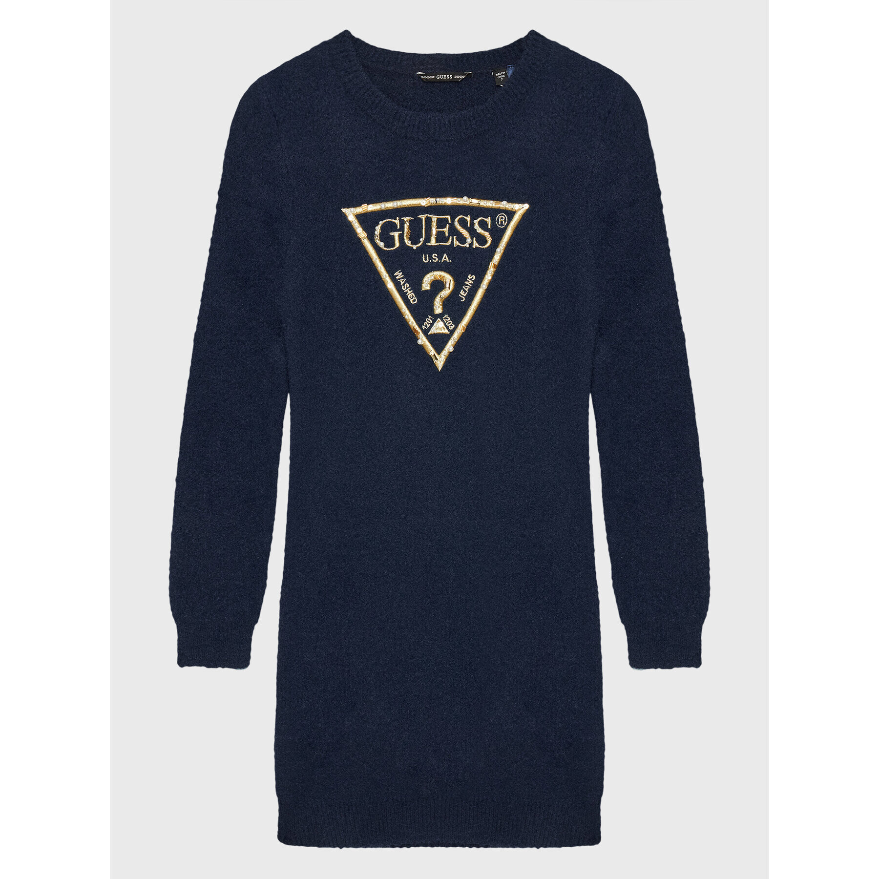 Guess Úpletové šaty J2BK00 Z3220 Tmavomodrá Regular Fit - Pepit.cz