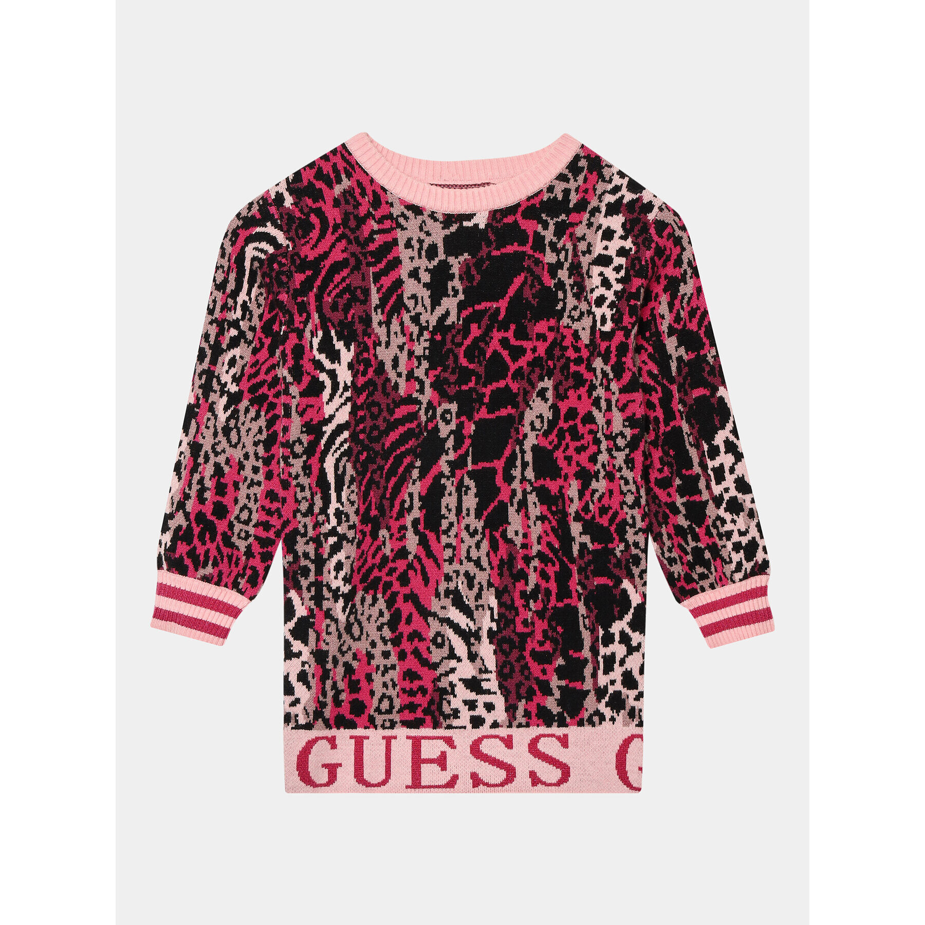 Guess Úpletové šaty J3BK04 Z3AH0 Hnědá Regular Fit - Pepit.cz