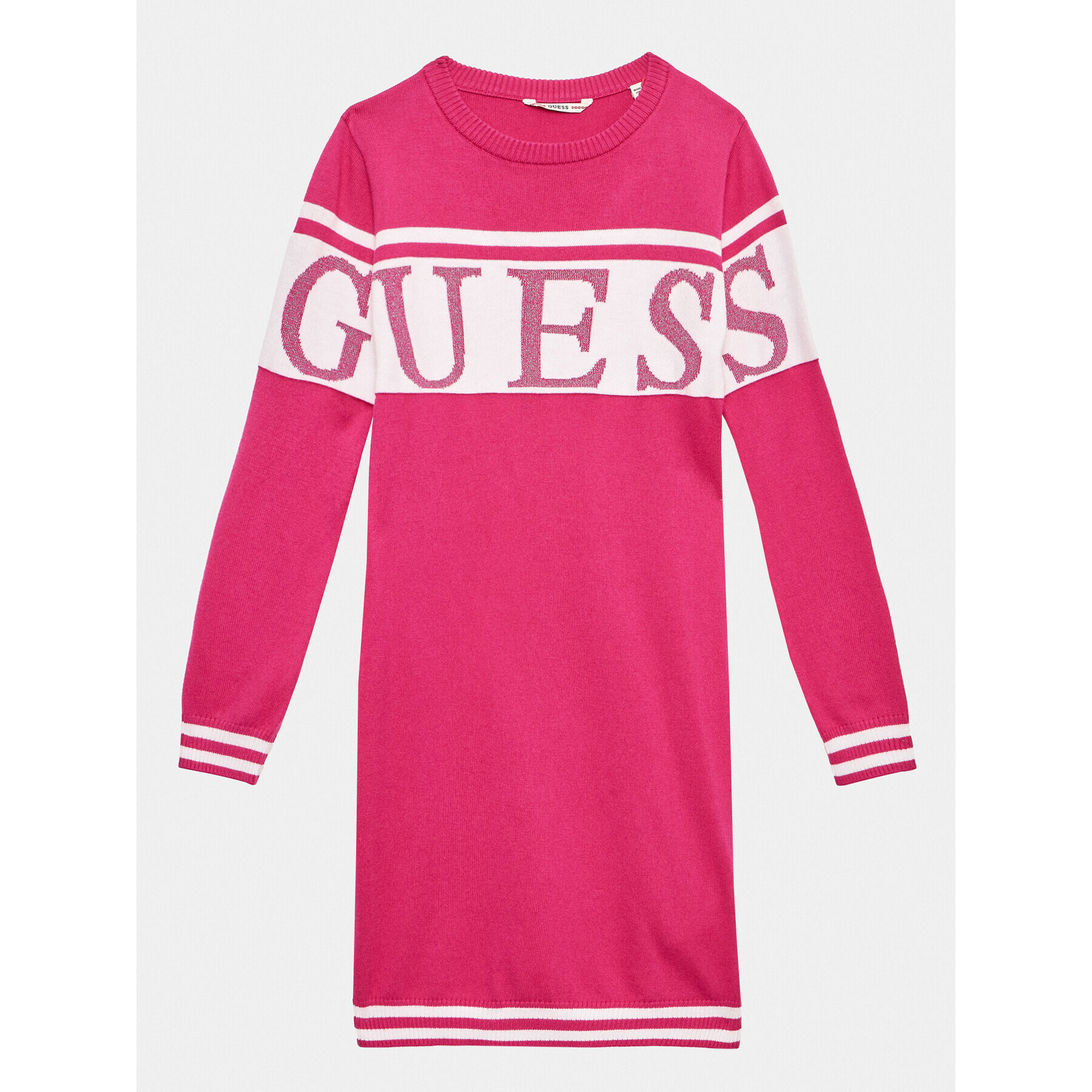 Guess Úpletové šaty J3YK03 Z38B0 Růžová Regular Fit - Pepit.cz