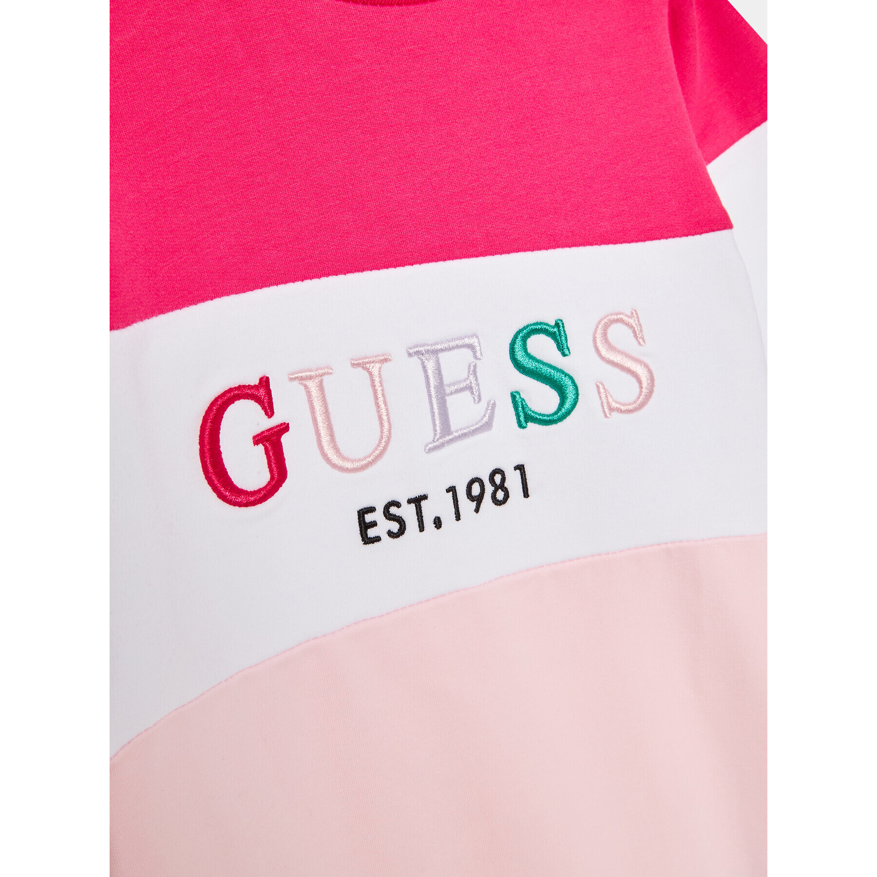 Guess Úpletové šaty K3YK06 KA6V3 Růžová Relaxed Fit - Pepit.cz