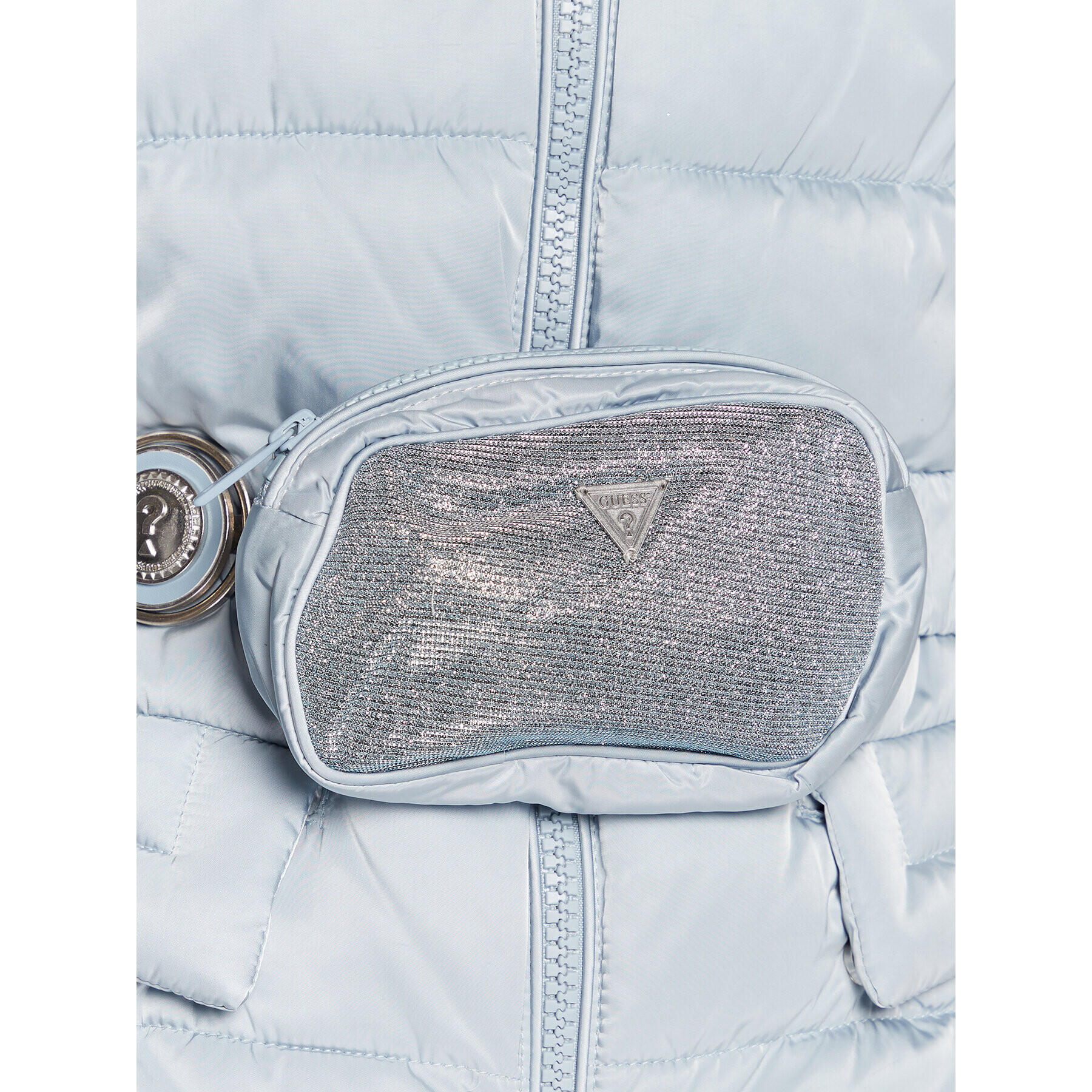 Guess Vatovaná bunda Glitzy W2BL56 WEX12 Modrá Regular Fit - Pepit.cz