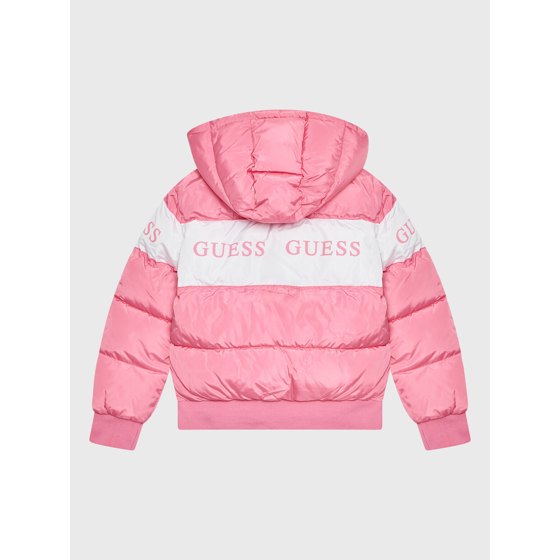 Guess Vatovaná bunda J2BL01 WB240 Růžová Regular Fit - Pepit.cz