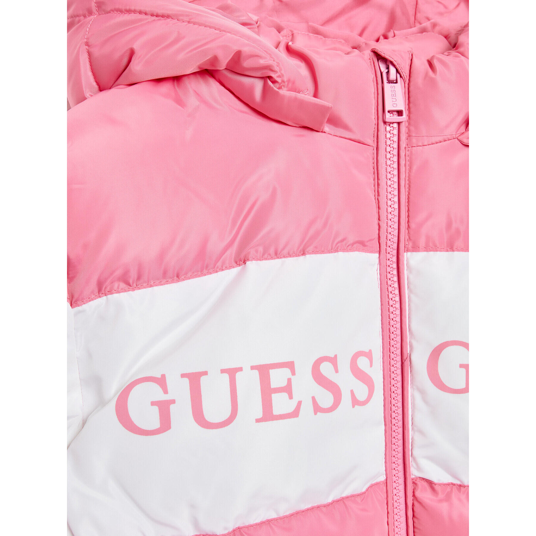 Guess Vatovaná bunda J2BL01 WB240 Růžová Regular Fit - Pepit.cz