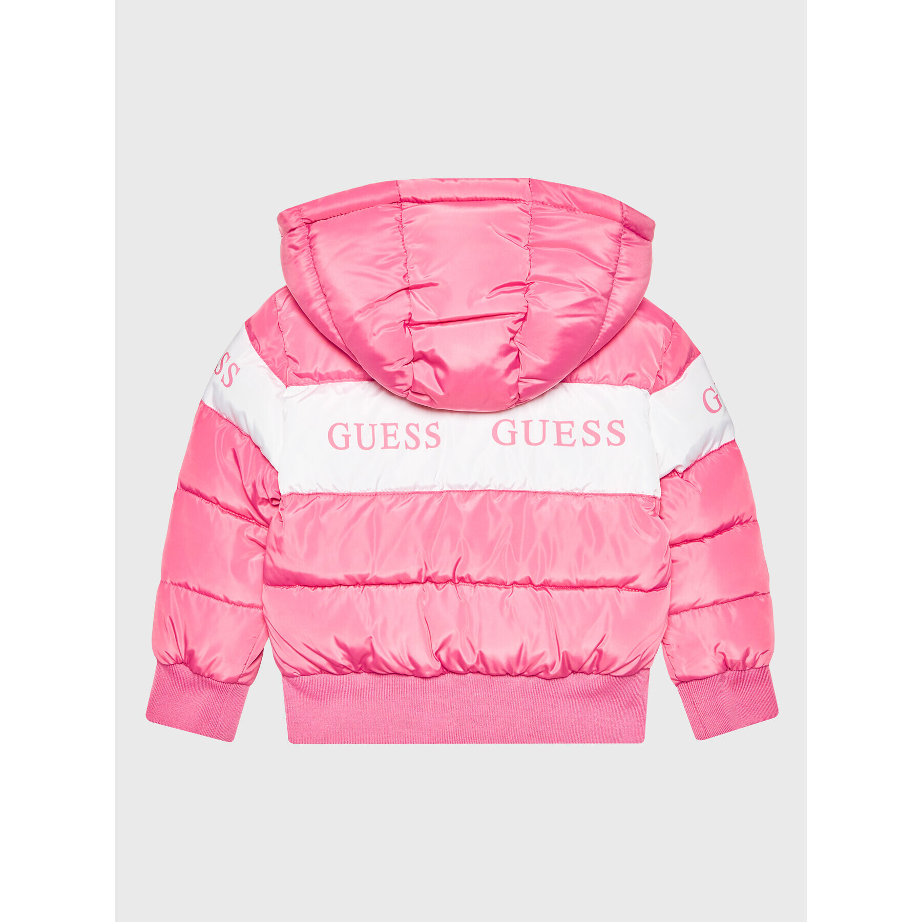 Guess Vatovaná bunda K2BL00 WB240 Růžová Regular Fit - Pepit.cz