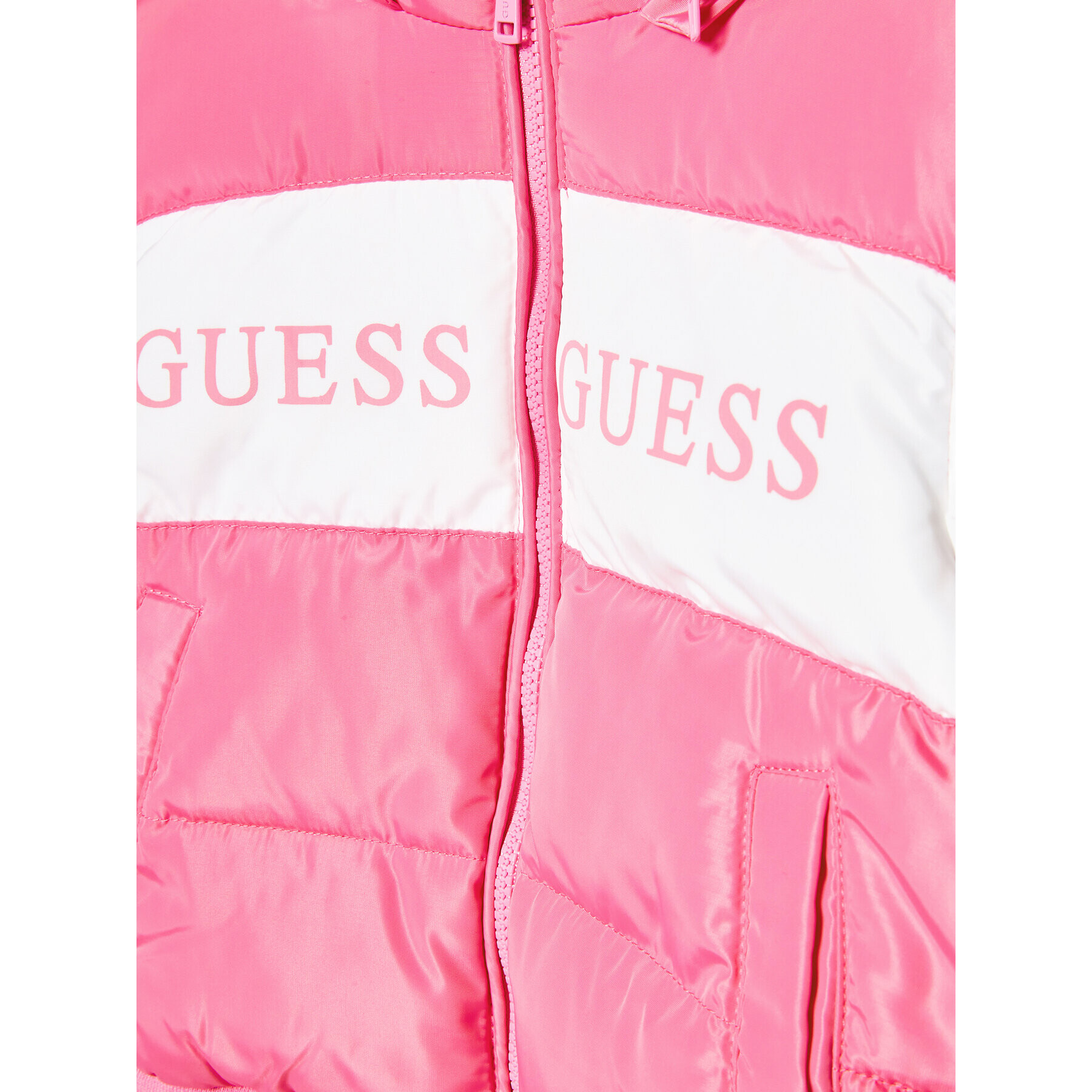 Guess Vatovaná bunda K2BL00 WB240 Růžová Regular Fit - Pepit.cz