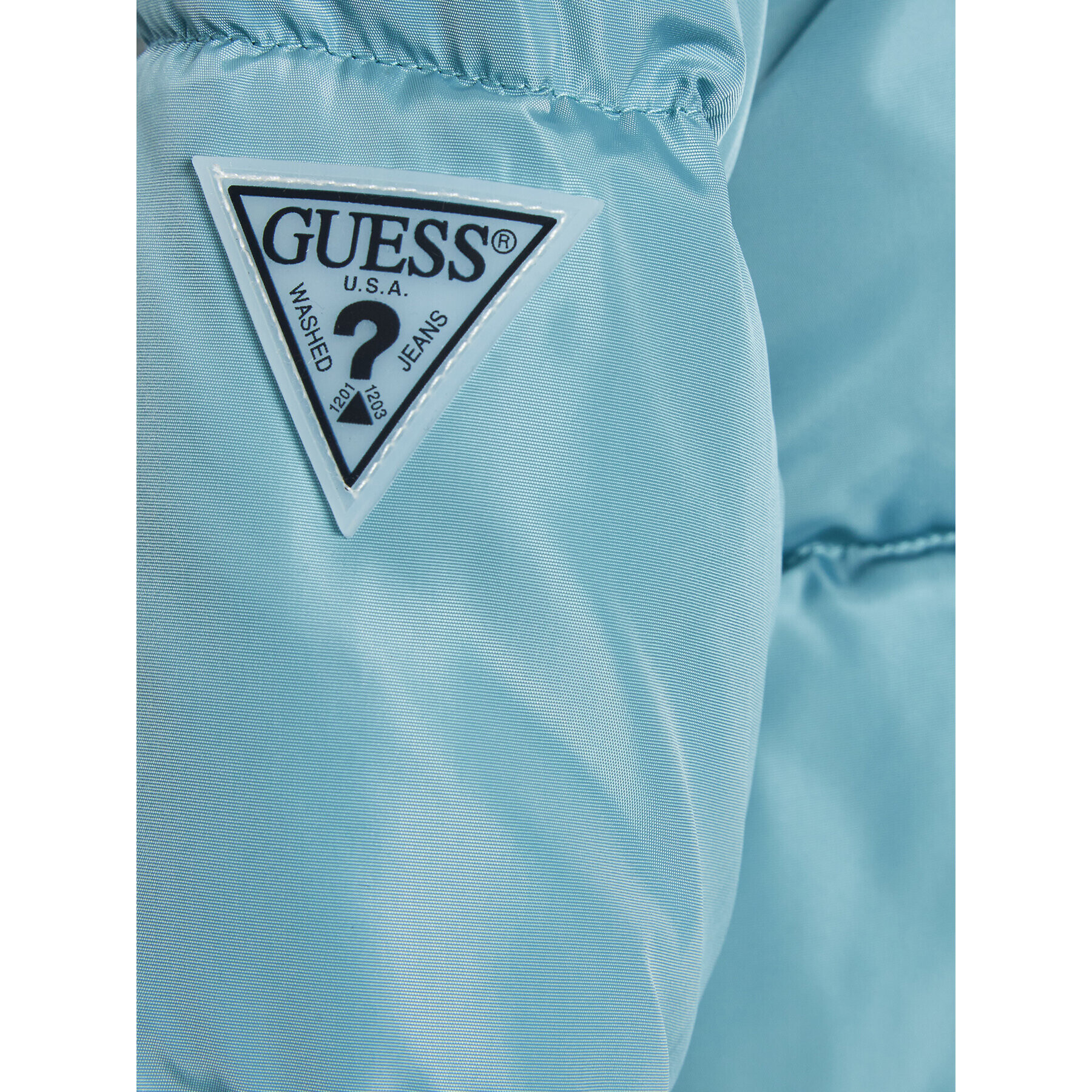 Guess Vatovaná bunda L3BL02 WB240 Modrá Regular Fit - Pepit.cz