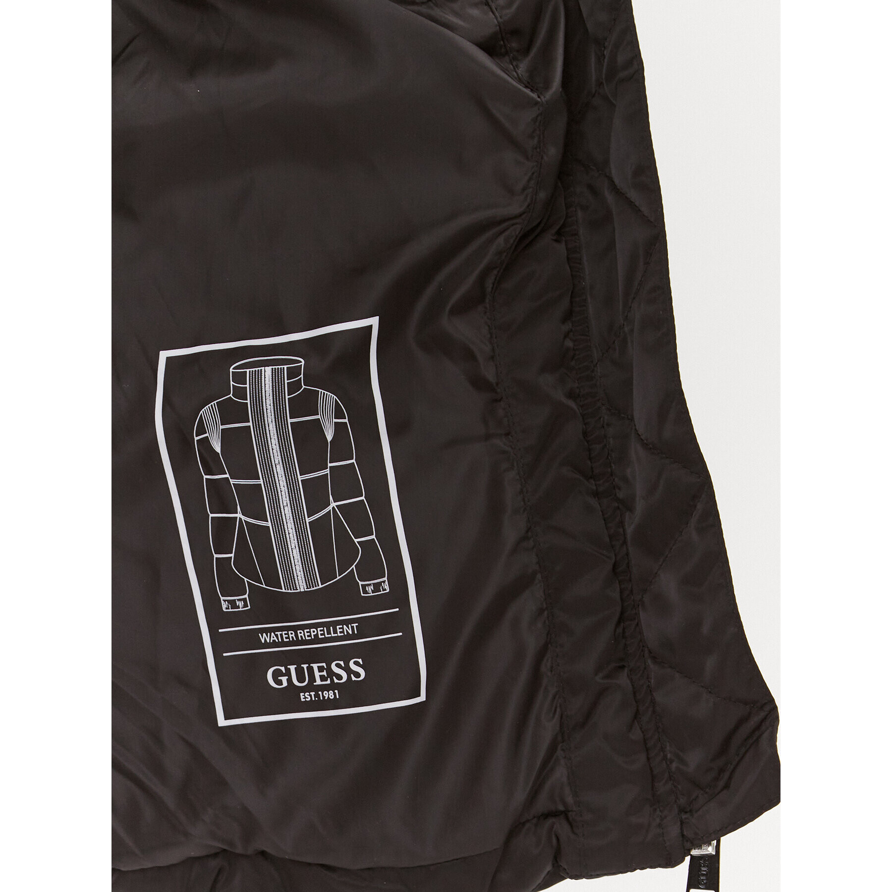 Guess Vatovaná bunda Lucia W3BL19 WEX12 Černá Regular Fit - Pepit.cz