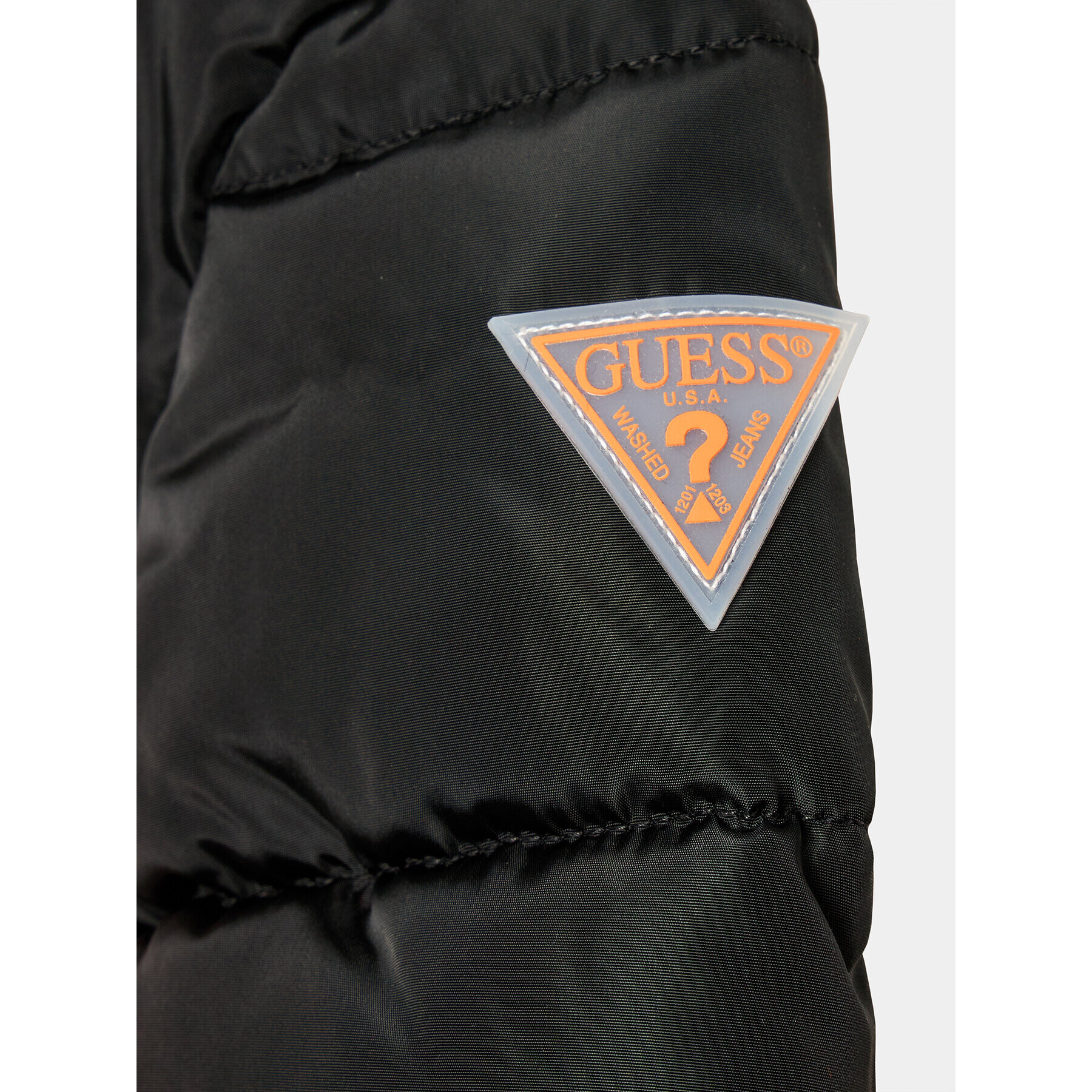 Guess Vatovaná bunda N3BL02 WB240 Oranžová Regular Fit - Pepit.cz