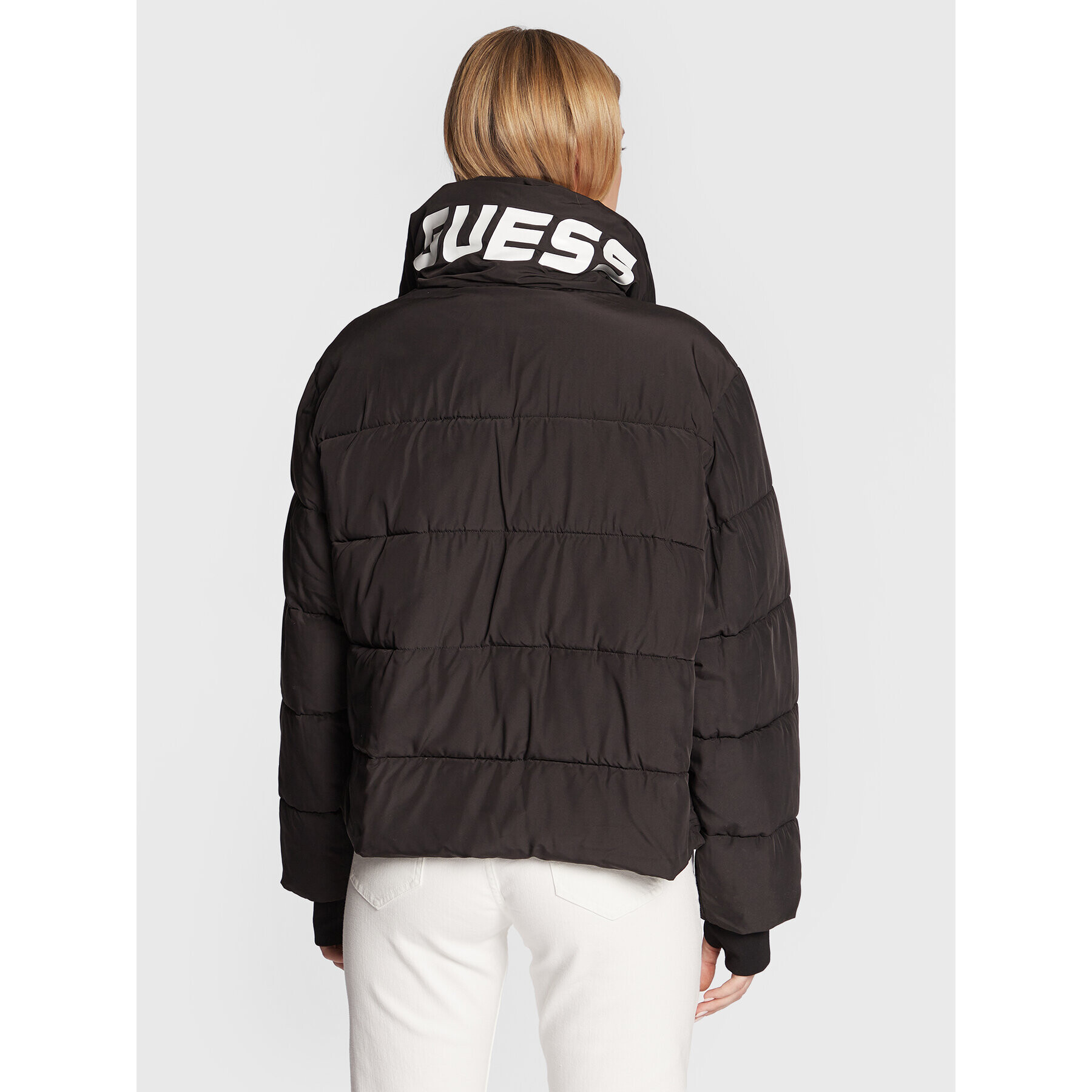 Guess Vatovaná bunda V3RL03 WF3V0 Černá Relaxed Fit - Pepit.cz