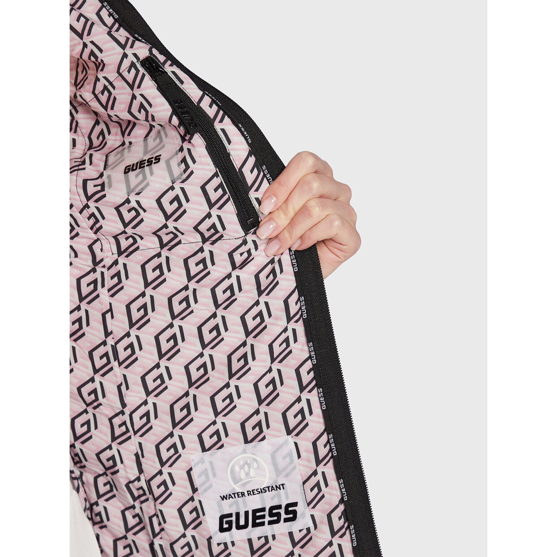 Guess Vatovaná bunda V3RL06 WF3X0 Černá Regular Fit - Pepit.cz