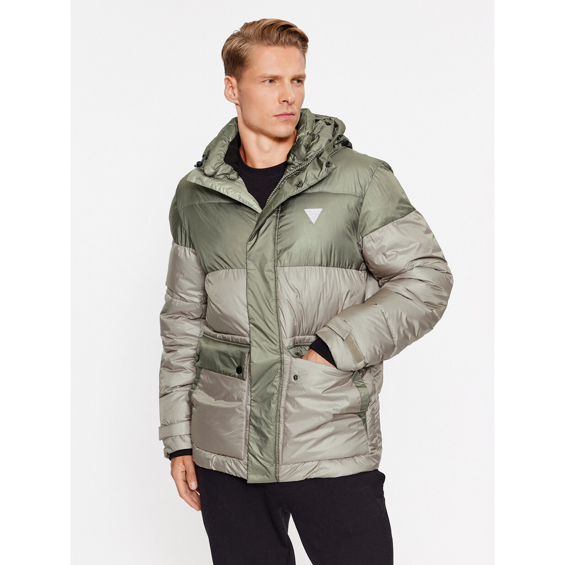 Guess Vatovaná bunda Wilfred Z3BL02 WFQ80 Béžová Regular Fit - Pepit.cz